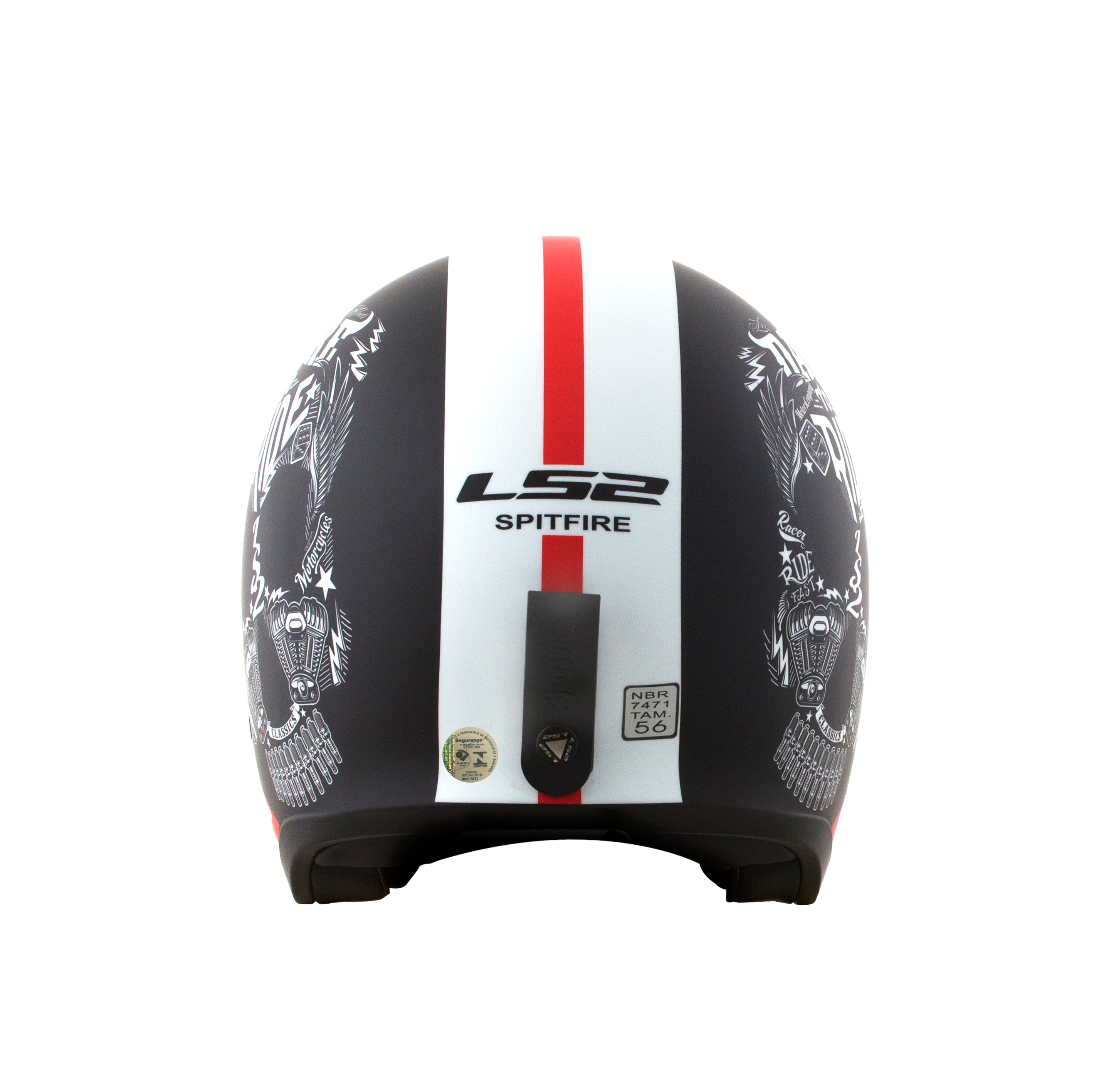 Capacete Ls2 Spitfire of599 Ink