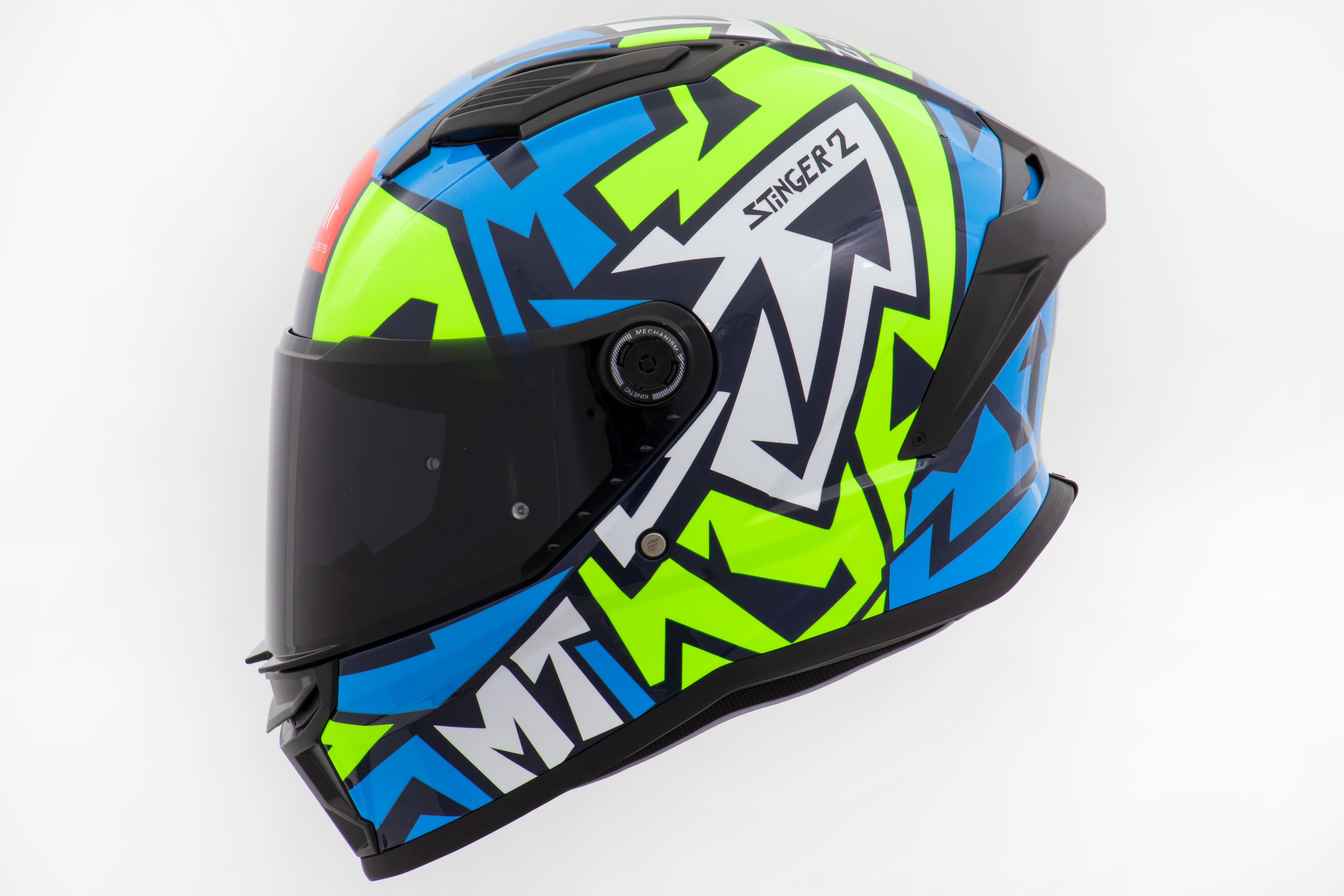 Capacete Mt Helmets Stinger 2 Meld C7 Azul Brilho