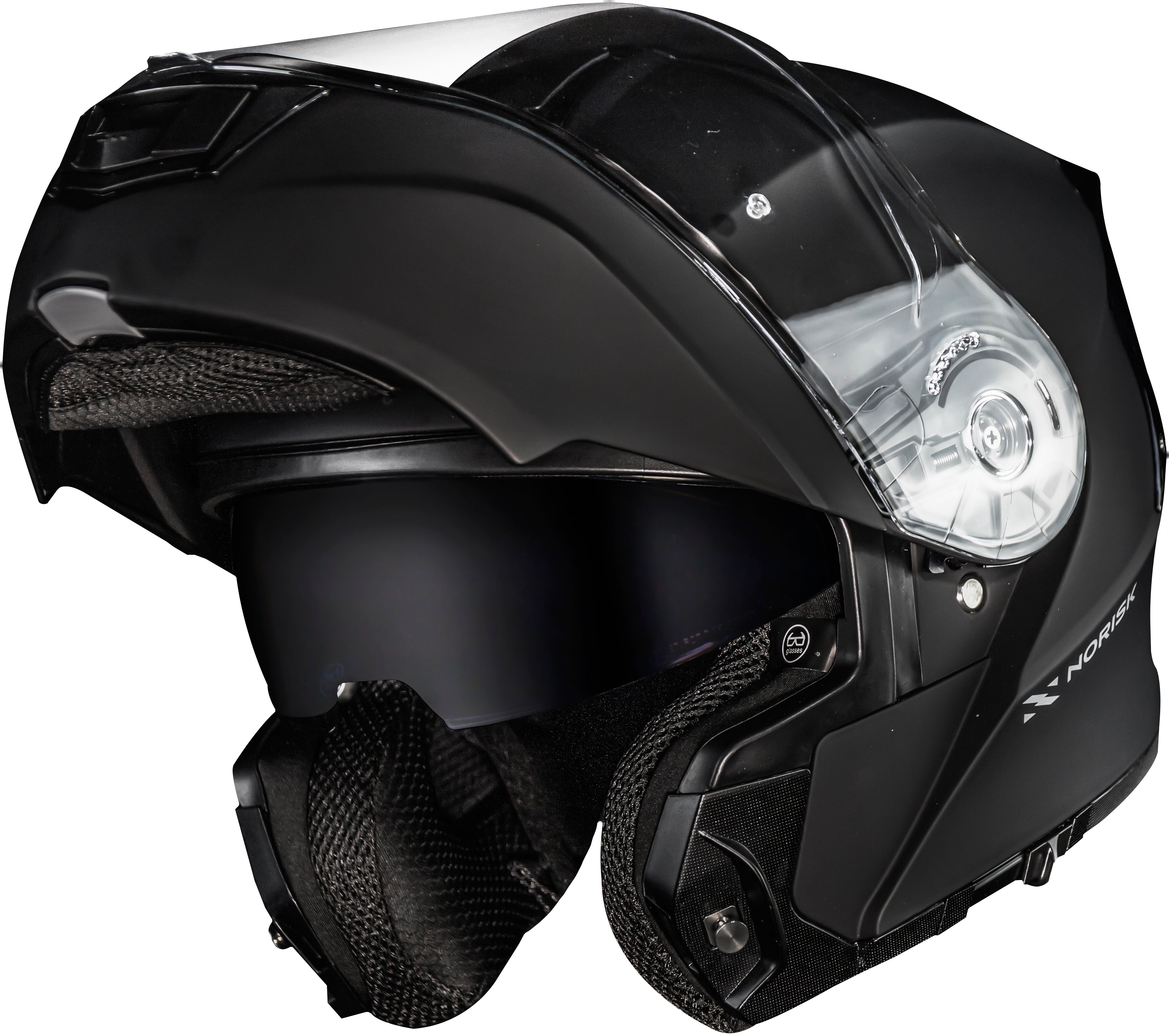 Capacete Norisk Motion Defender Monocolor Matte Preto