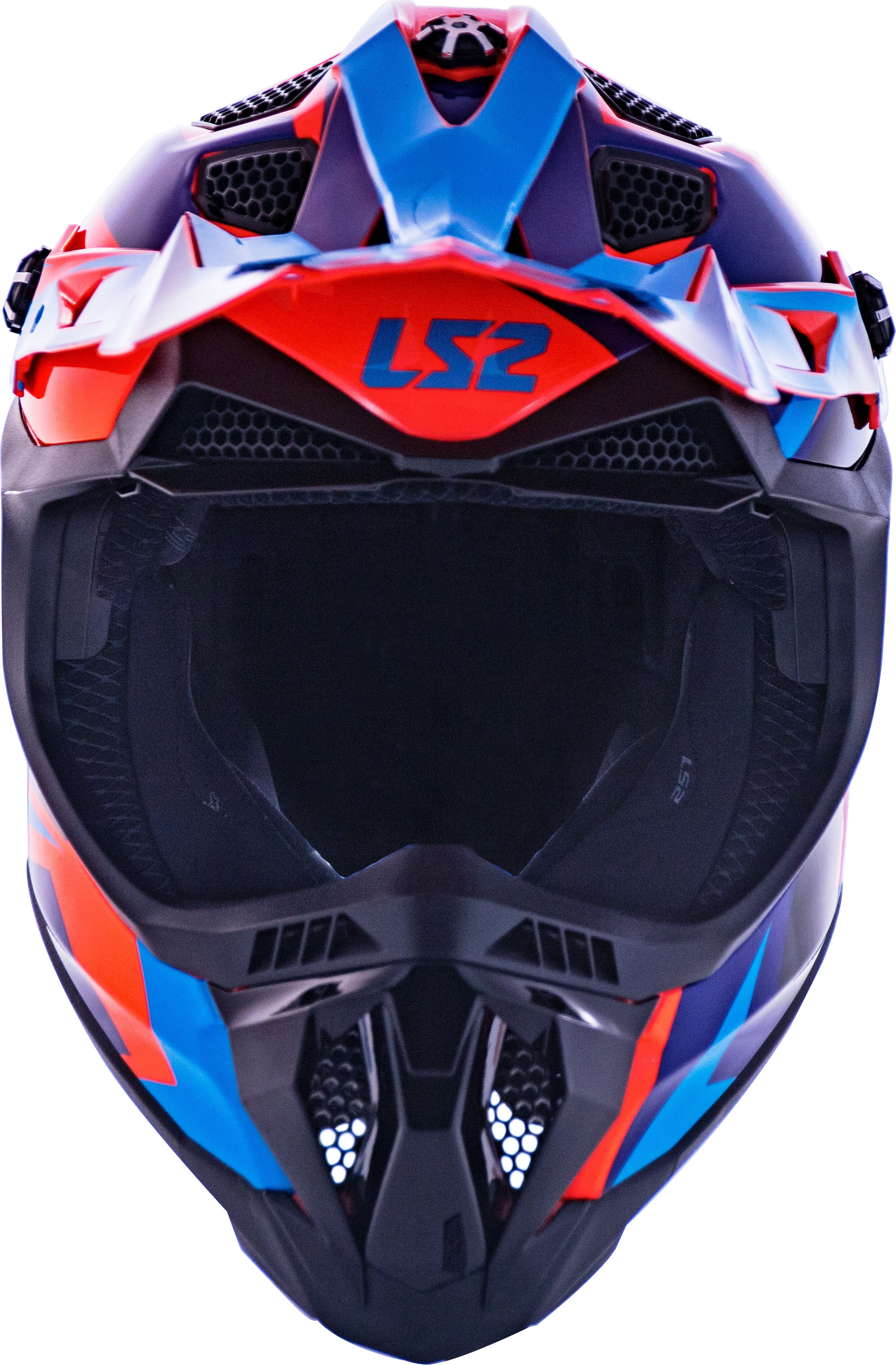 Capacete Ls2 mx700 Subverter Evo Nimble Preto Azul Laranja