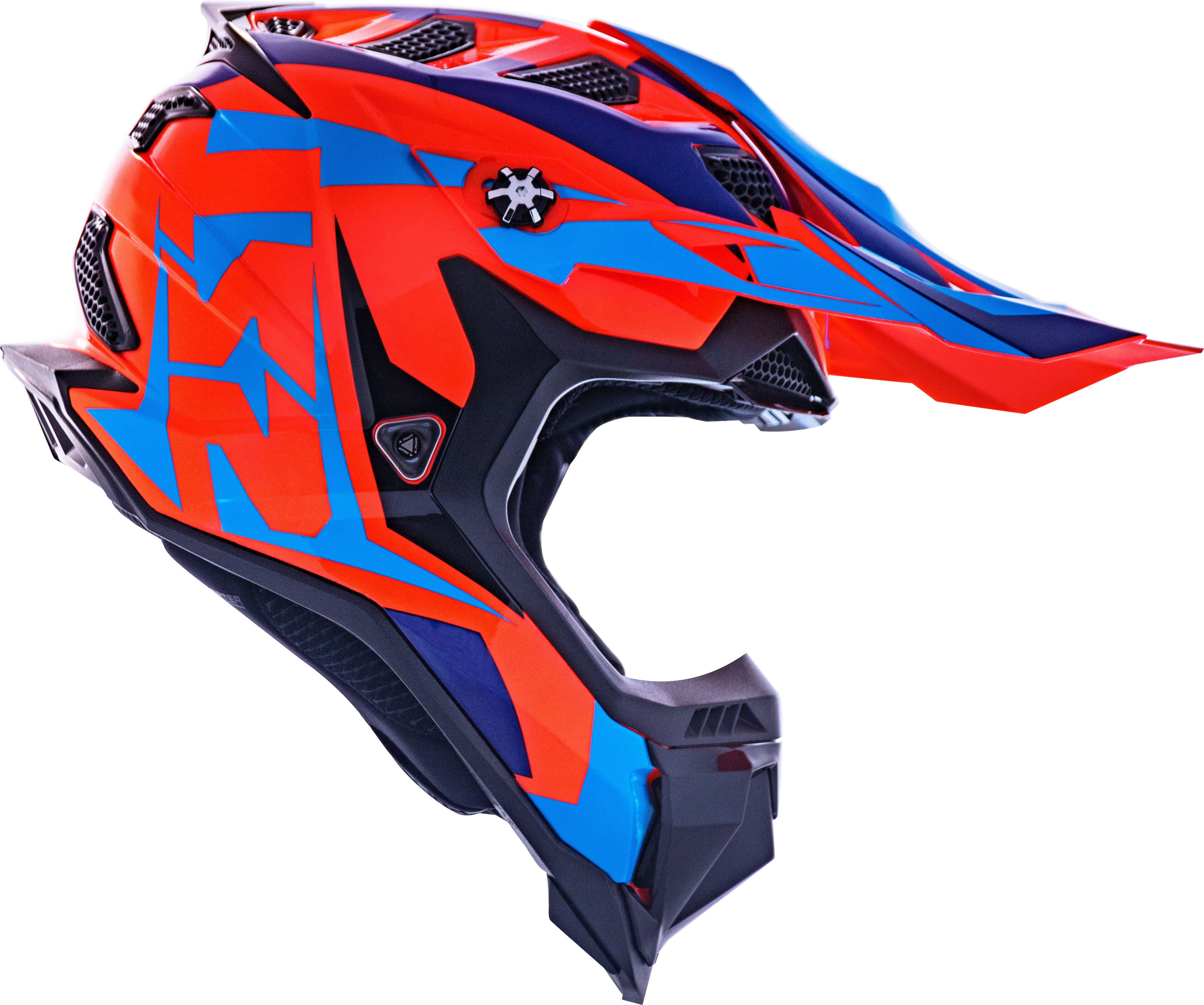 Capacete Ls2 mx700 Subverter Evo Nimble Preto Azul Laranja