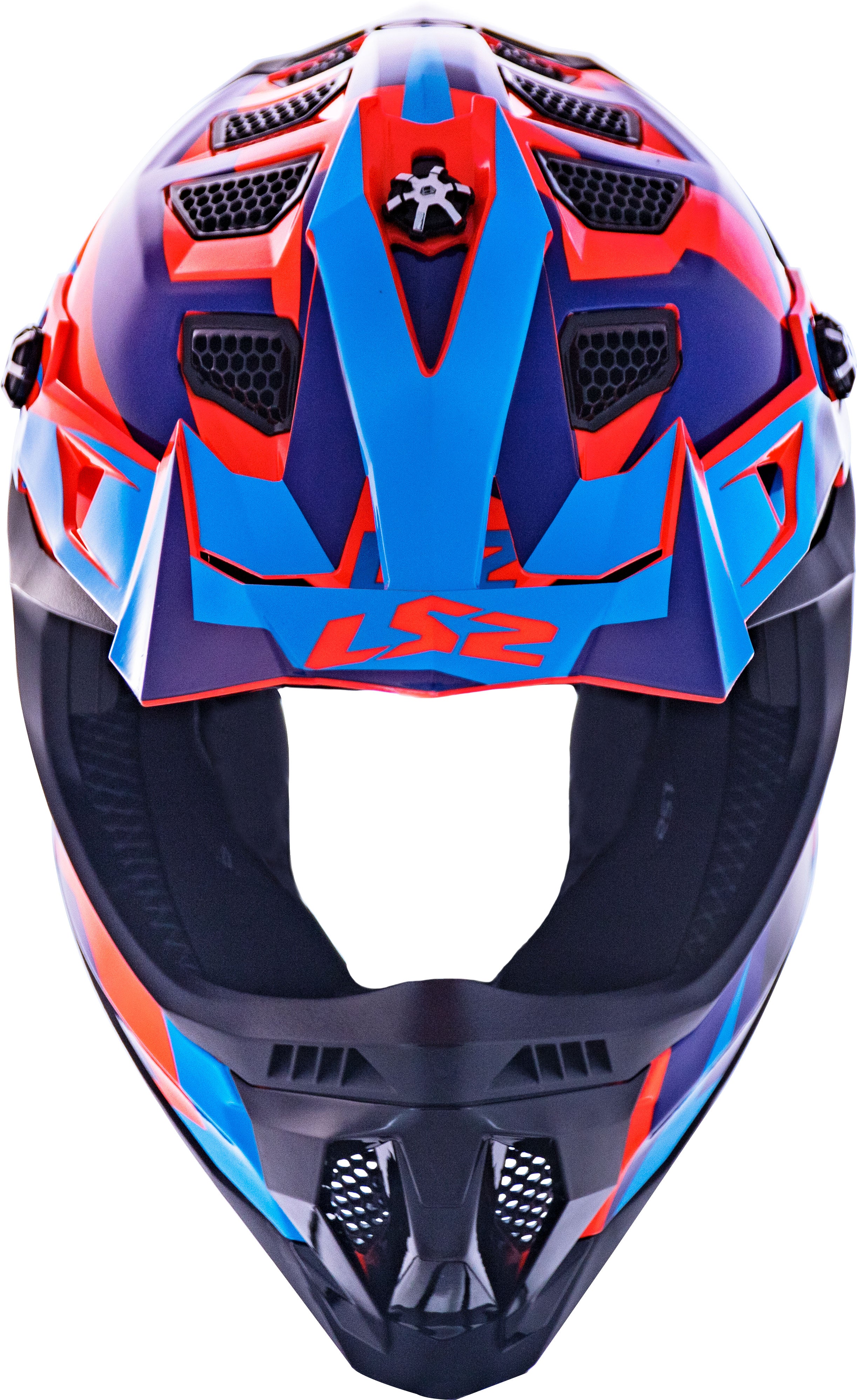 Capacete Ls2 mx700 Subverter Evo Nimble Preto Azul Laranja