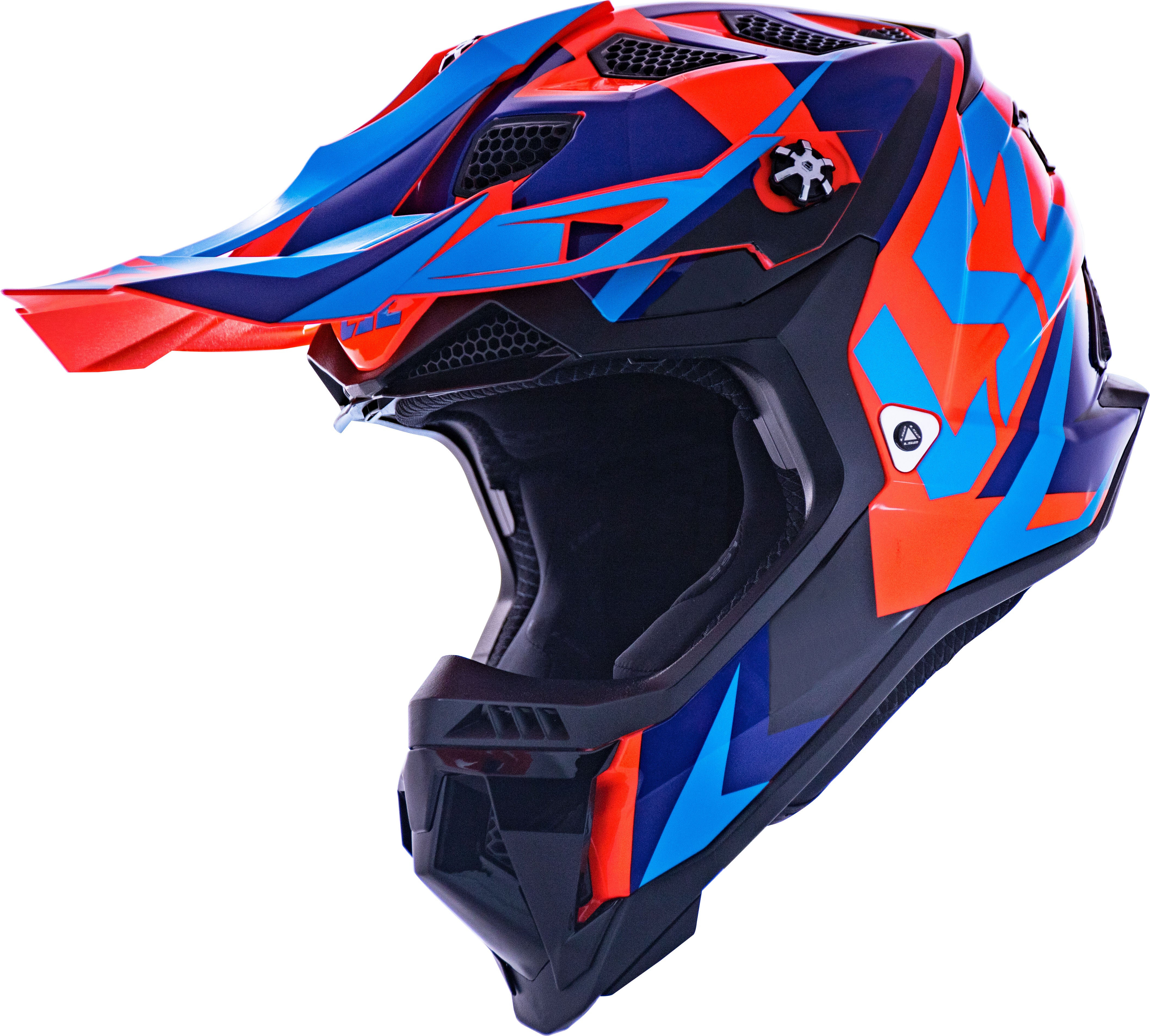 Capacete Ls2 mx700 Subverter Evo Nimble Preto Azul Laranja