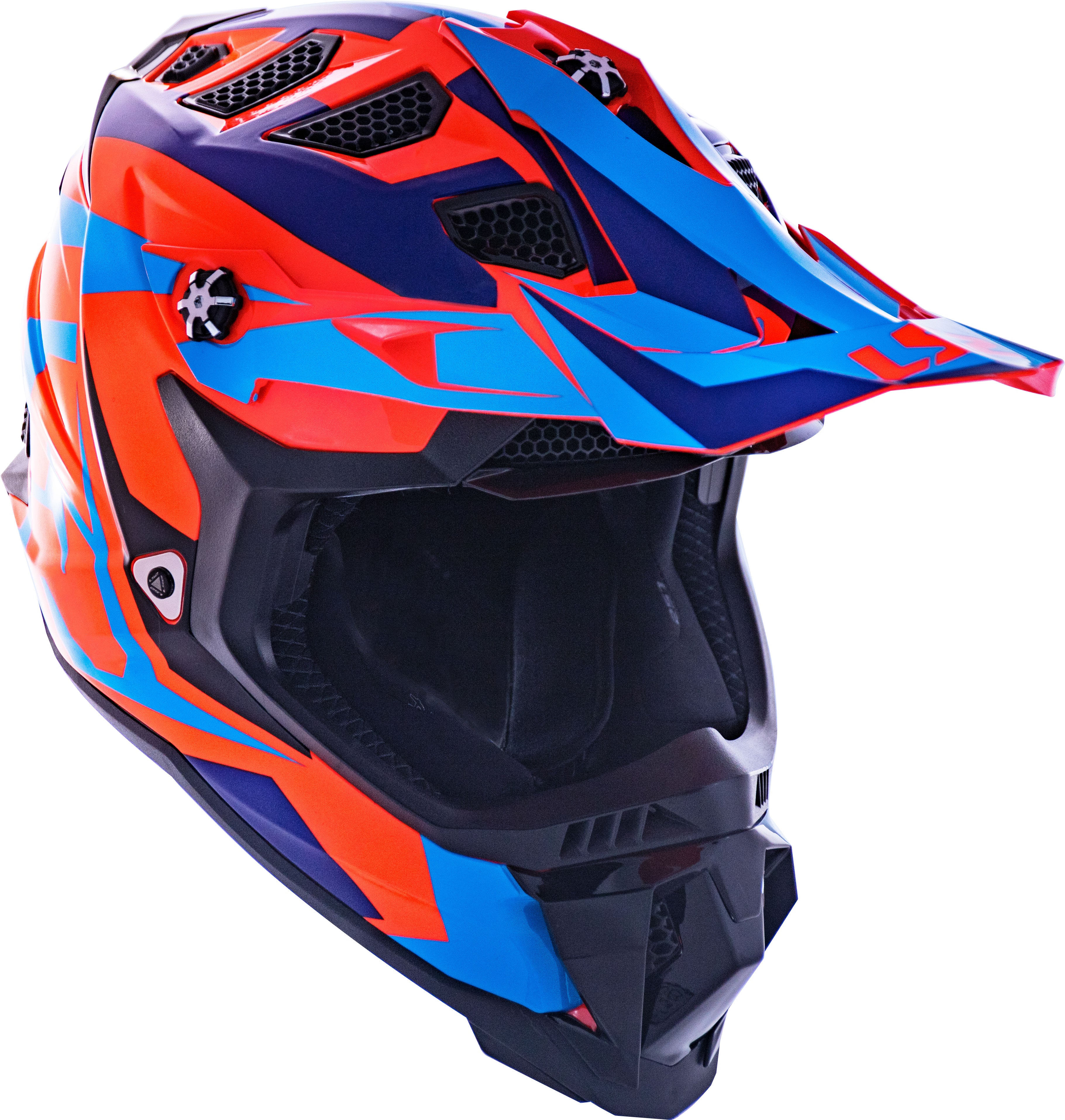 Capacete Ls2 mx700 Subverter Evo Nimble Preto Azul Laranja