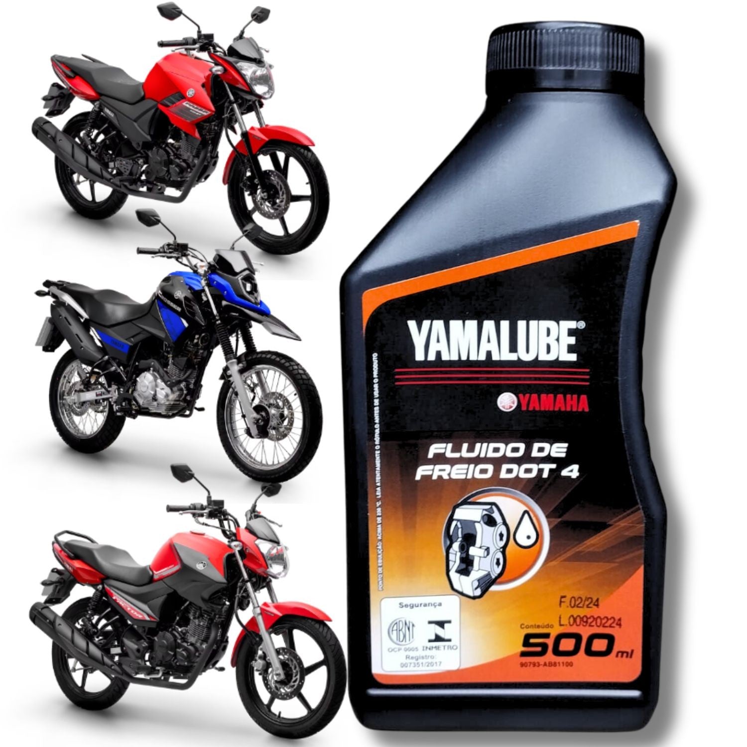 FLUIDO DE FREIO ORIGINAL YAMALUBE DOT4 500ML