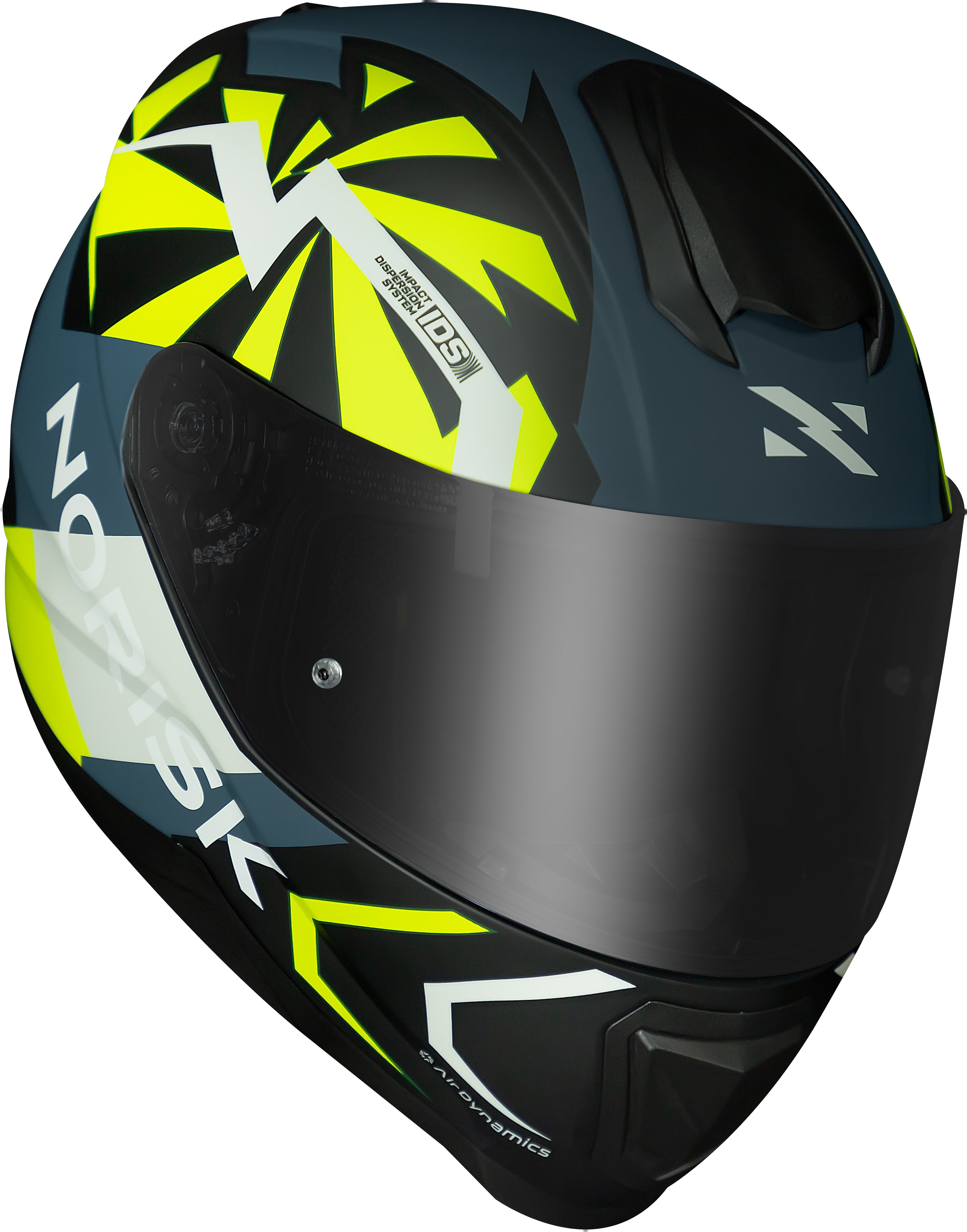 Capacete Norisk Razor Godspeed Azul Amarelo
