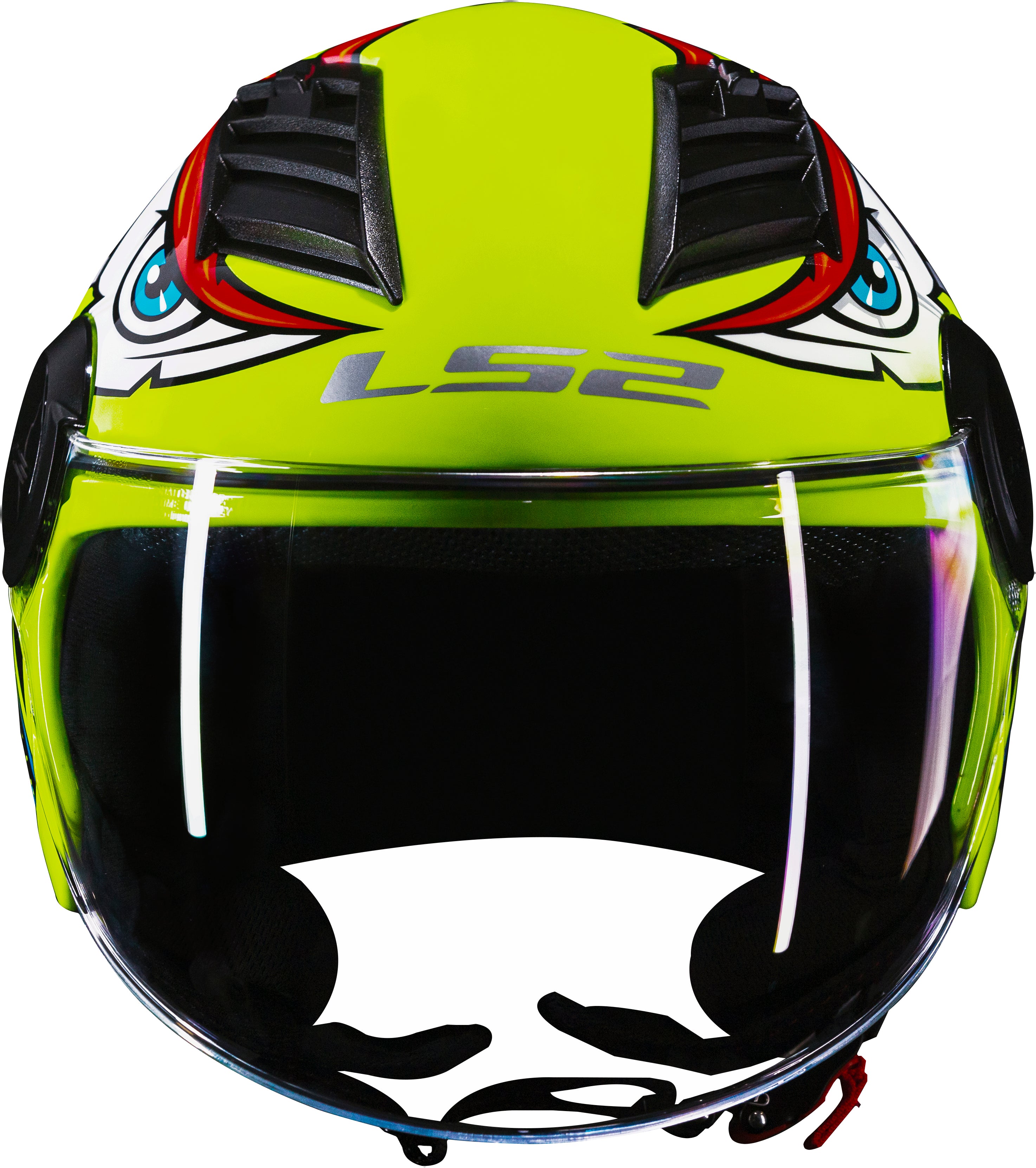 Capacete Ls2 Airflow of562 Tribal Amarelo