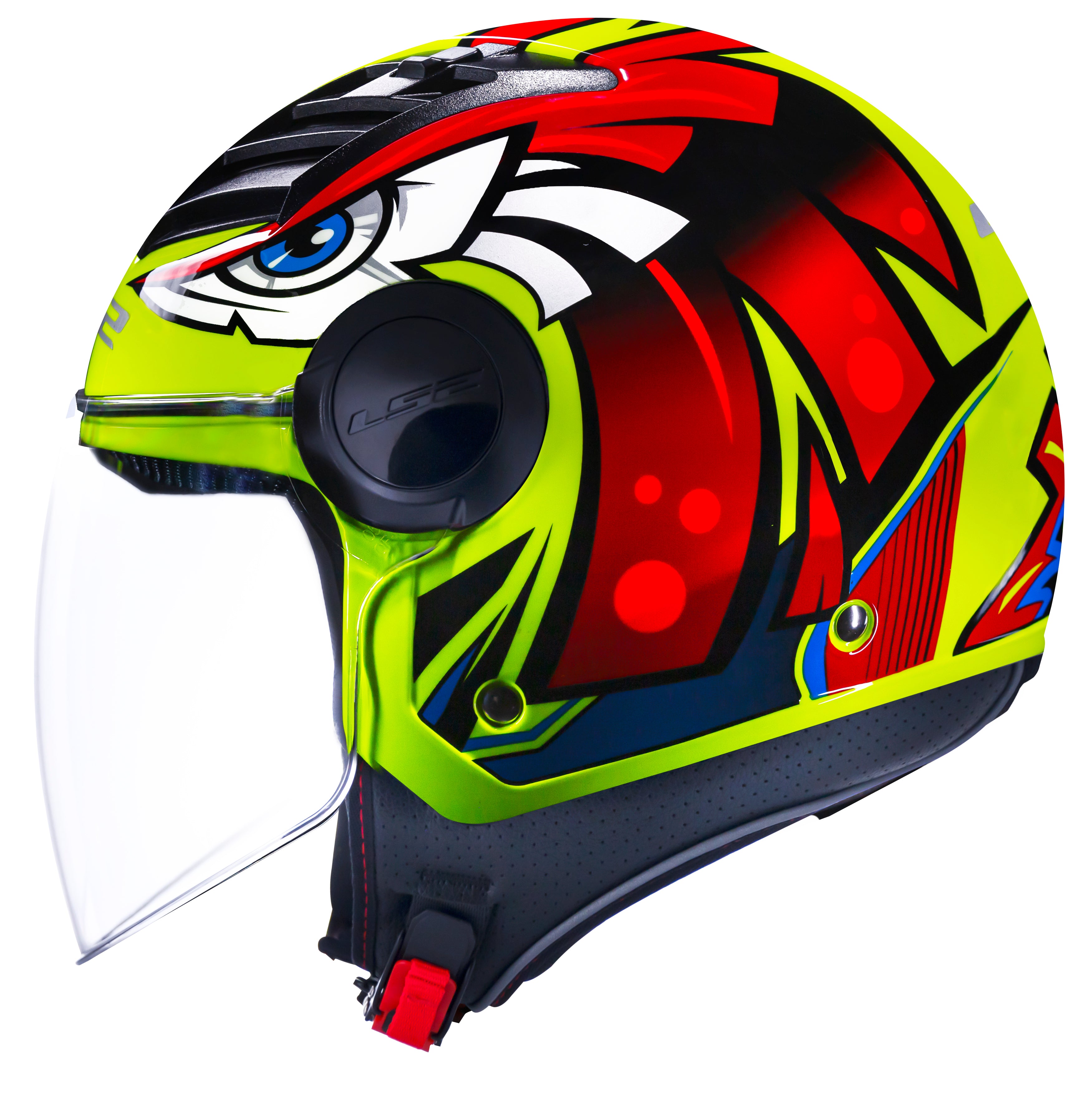 Capacete Ls2 Airflow of562 Tribal Amarelo