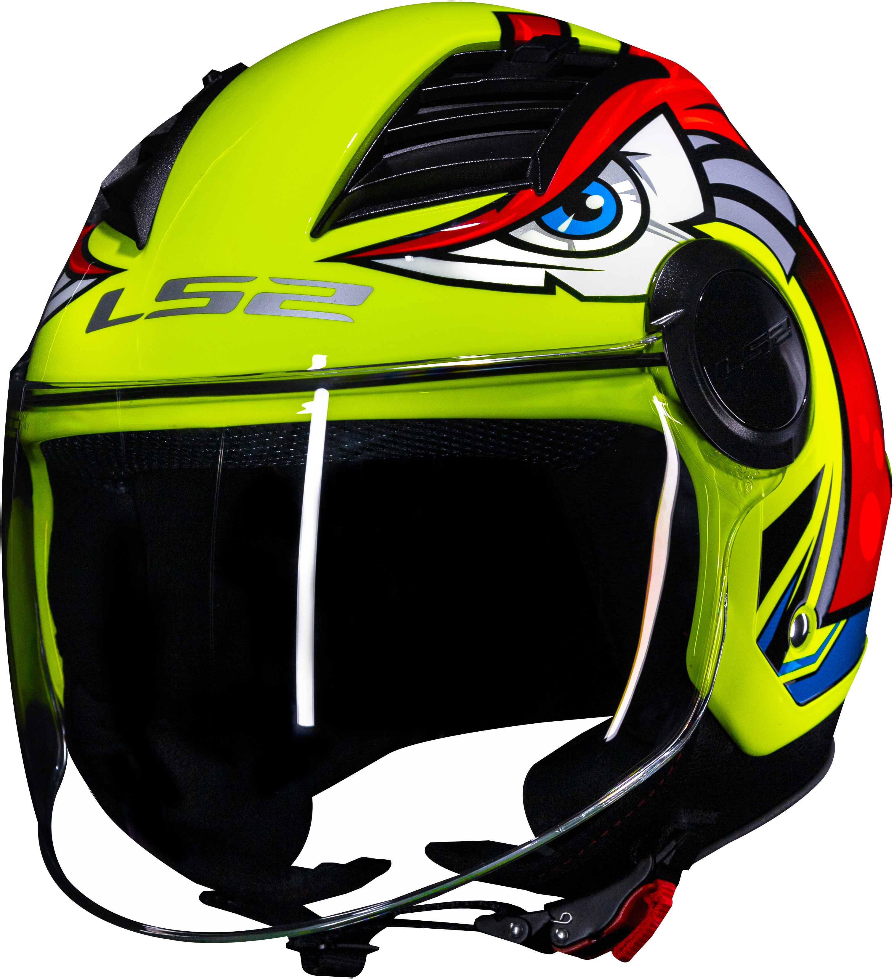 Capacete Ls2 Airflow of562 Tribal Amarelo
