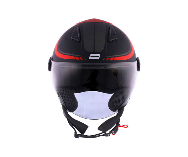 Capacete Norisk Orion City Matt Preto Vermelho