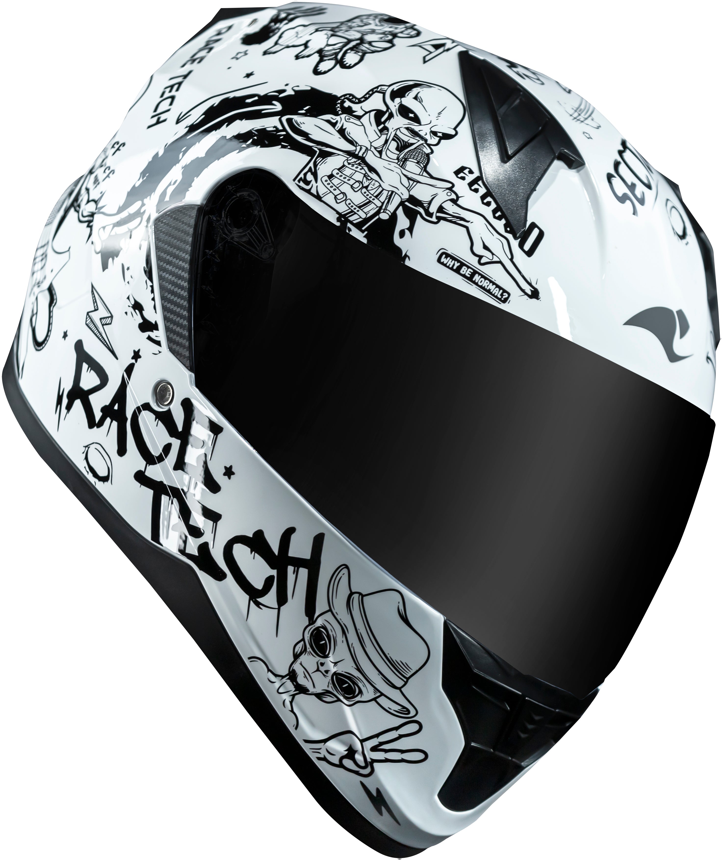 Capacete Race Tech Sector Sky Music Branco