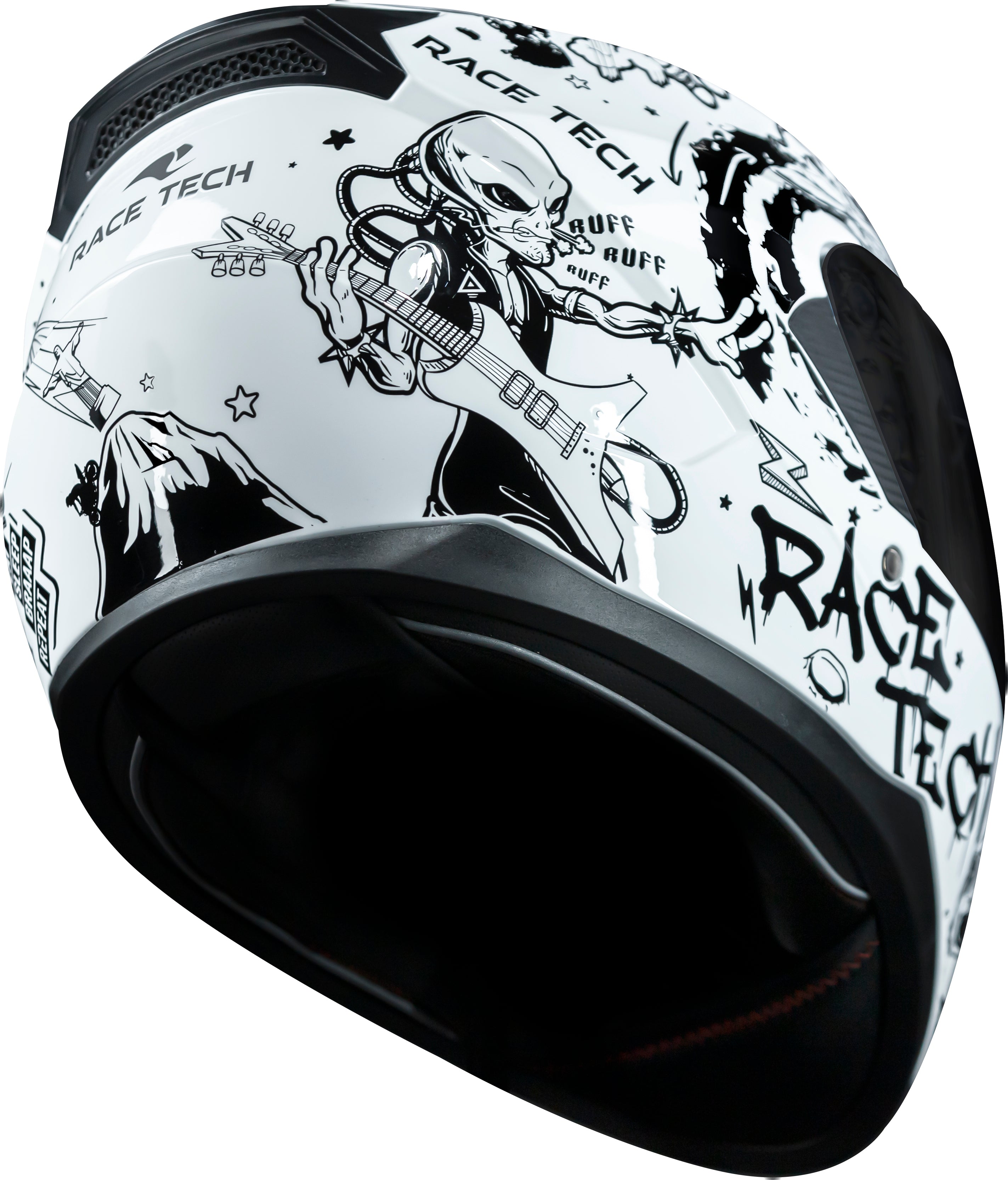 Capacete Race Tech Sector Sky Music Branco