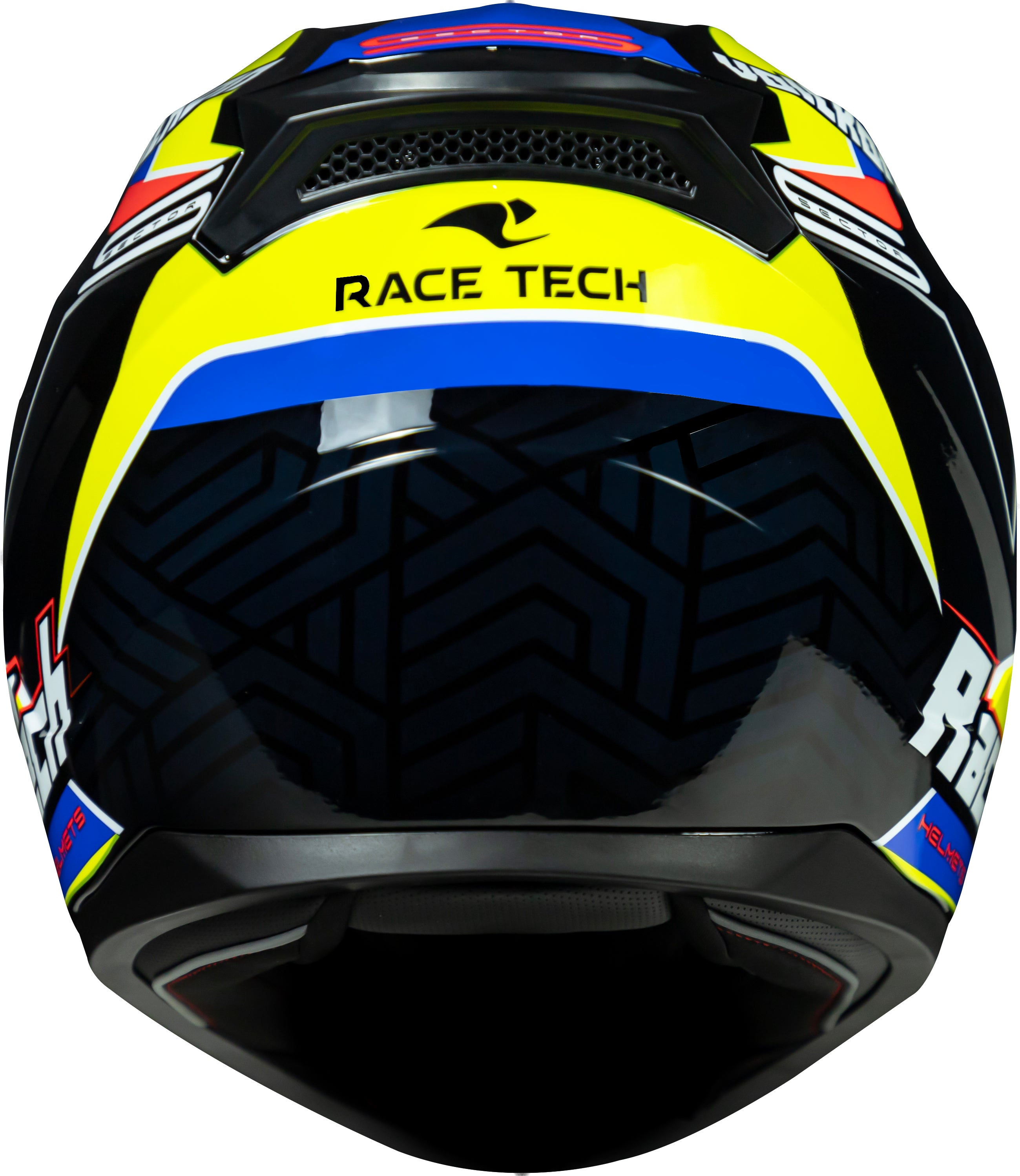 Capacete Race Tech Sector Voltkon Preto Amarelo