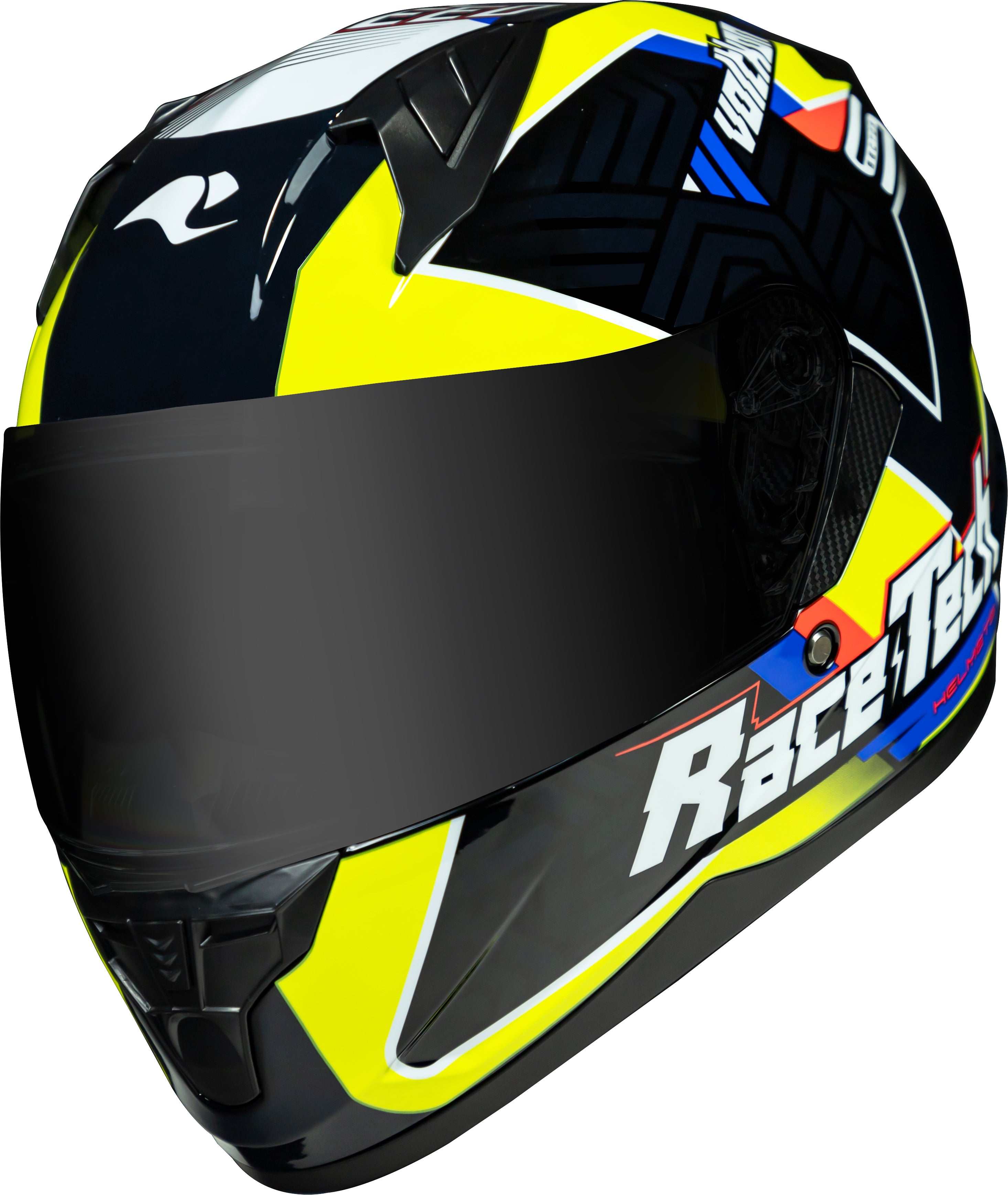 Capacete Race Tech Sector Voltkon Preto Amarelo