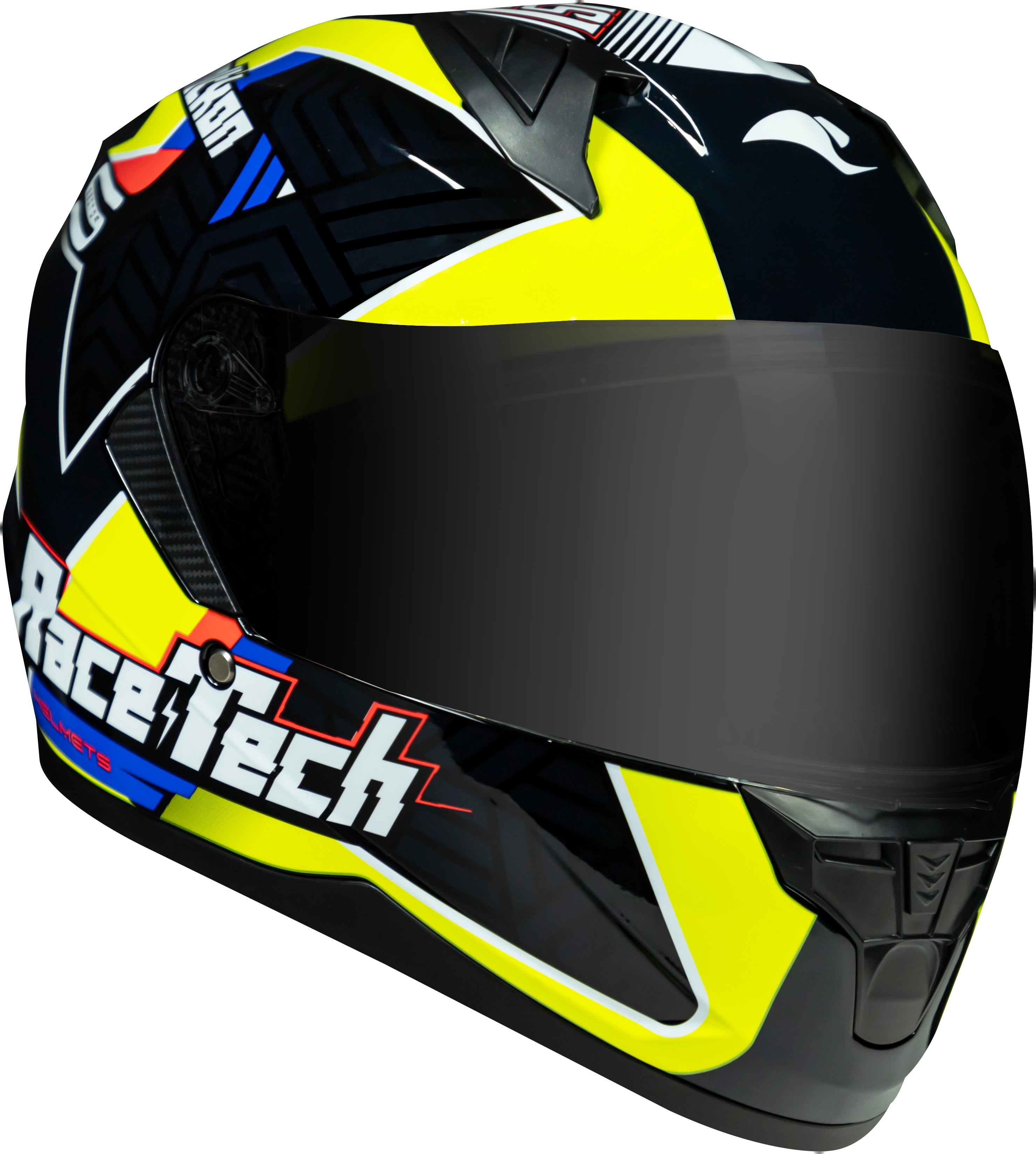 Capacete Race Tech Sector Voltkon Preto Amarelo