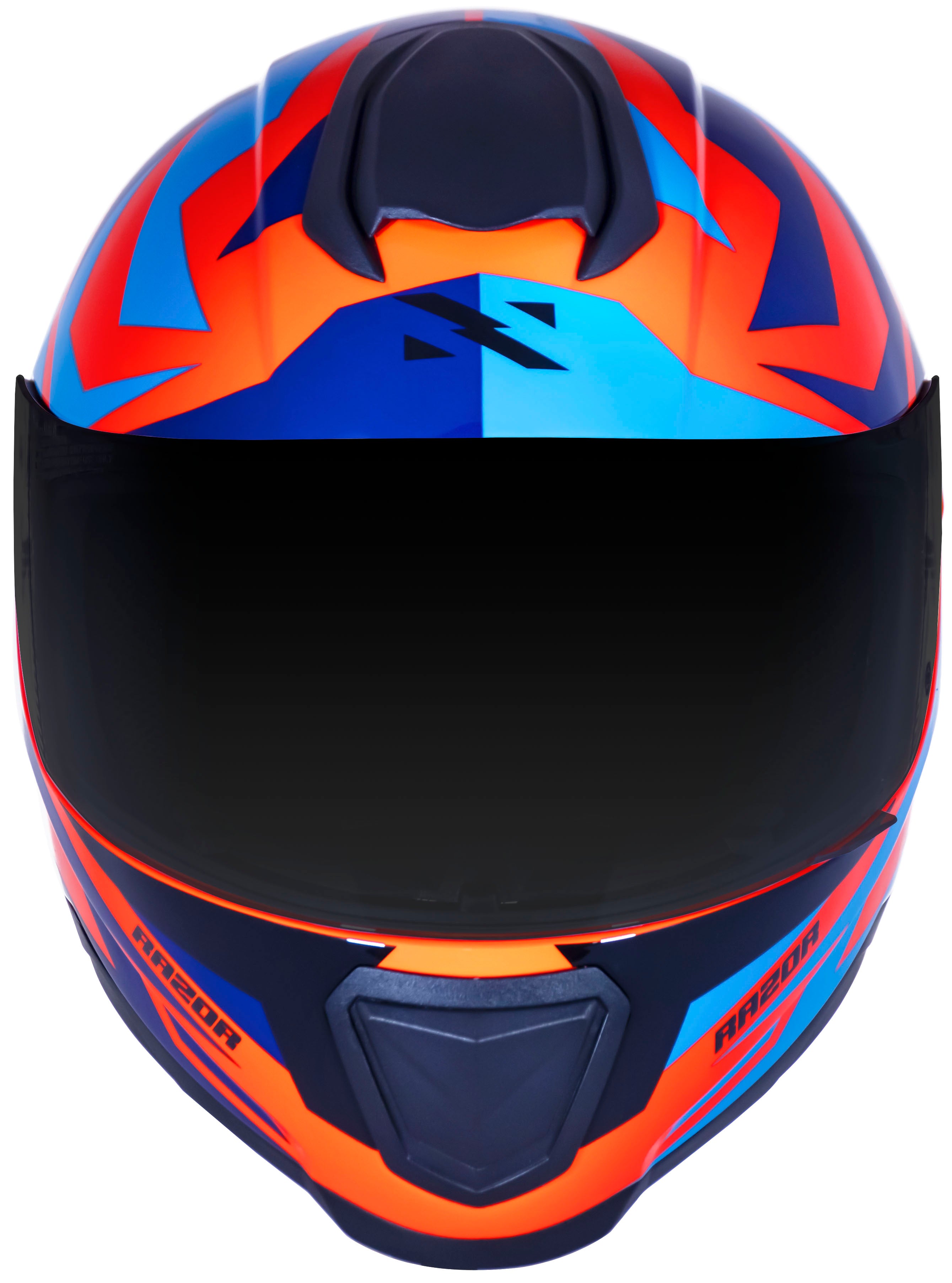 Capacete Norisk Razor Cutting Laranja Azul