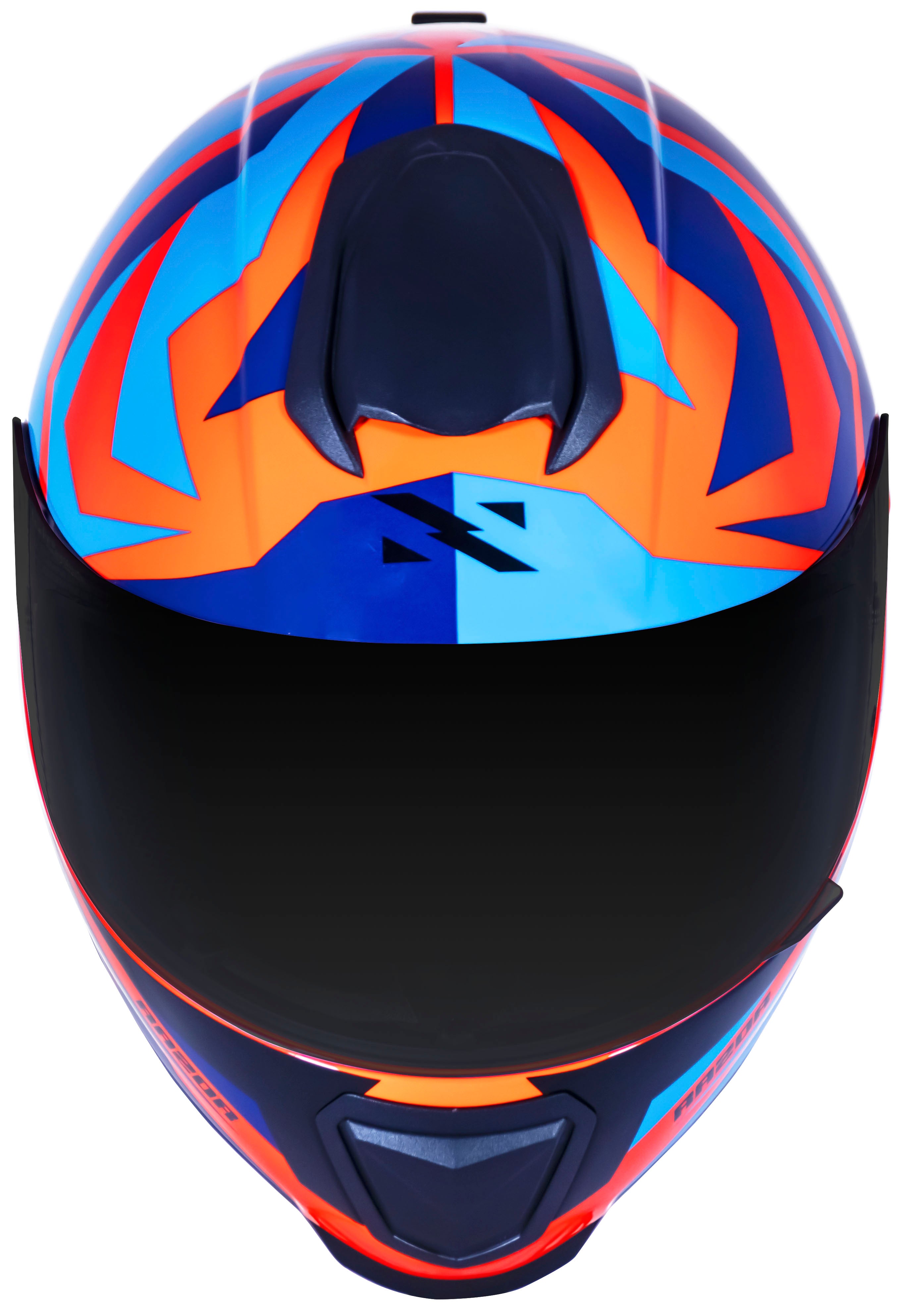 Capacete Norisk Razor Cutting Laranja Azul
