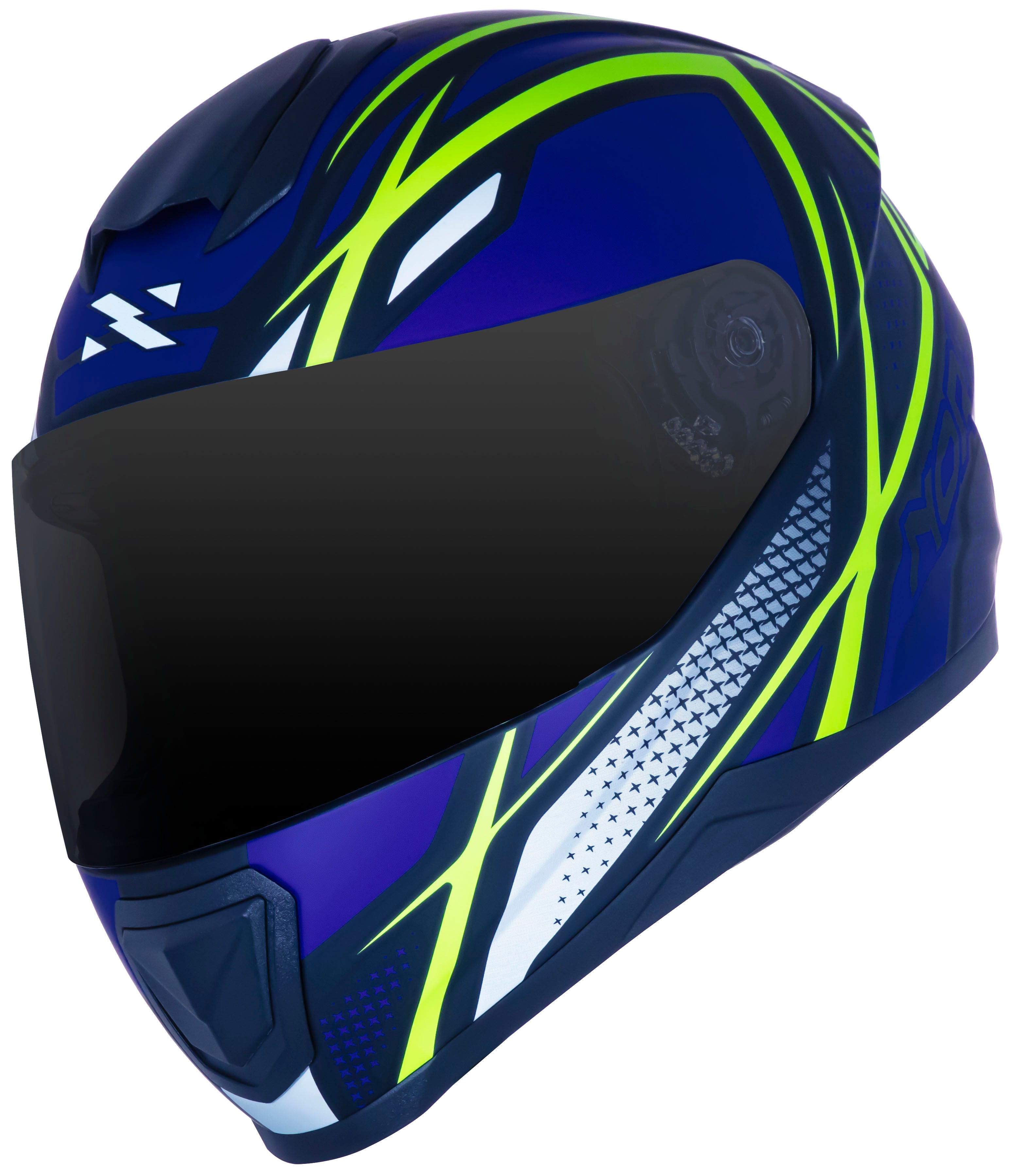 Capacete Norisk Razor Ninja Azul Amarelo