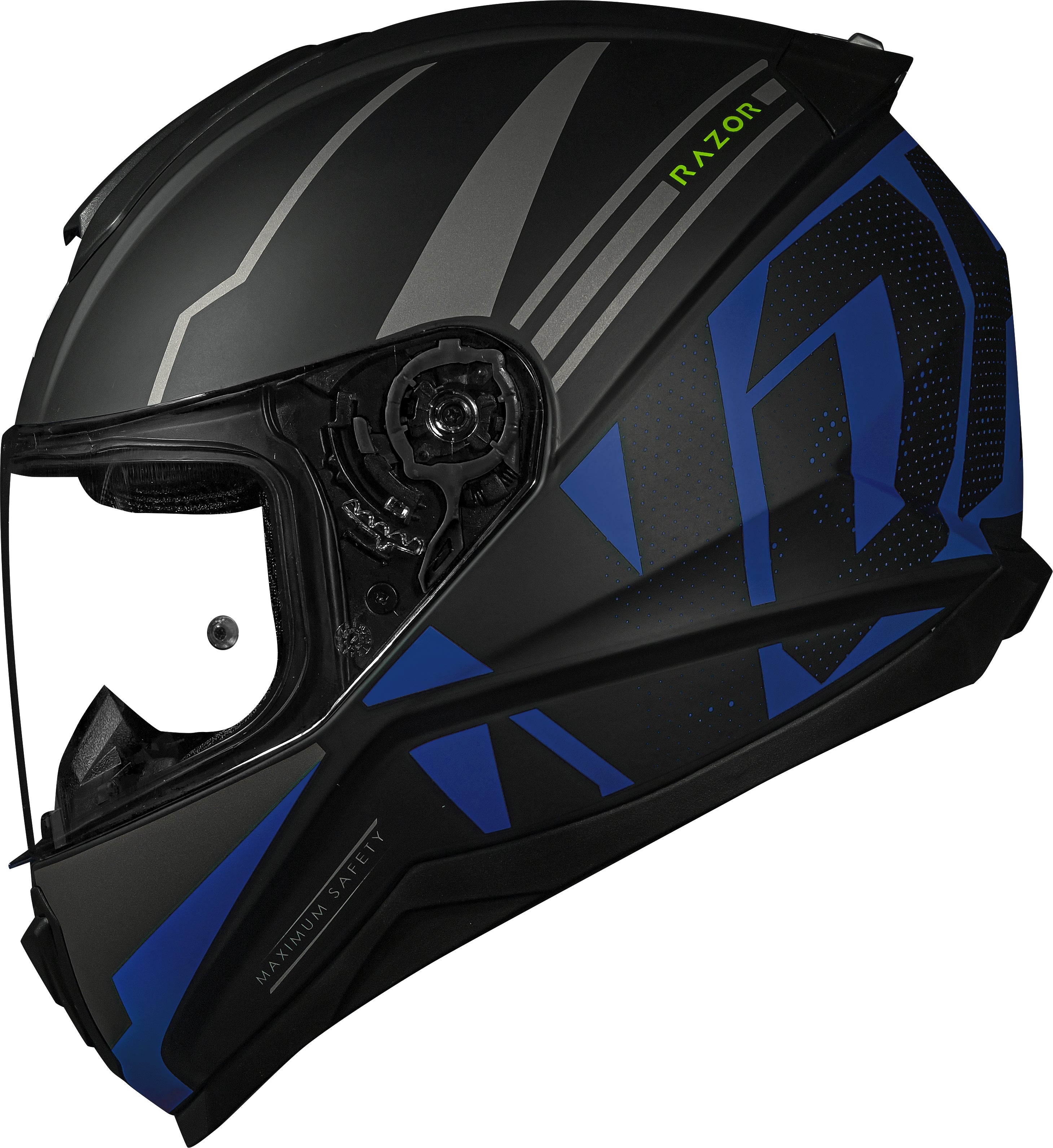 Capacete Norisk Razor Full Matte Preto Azul