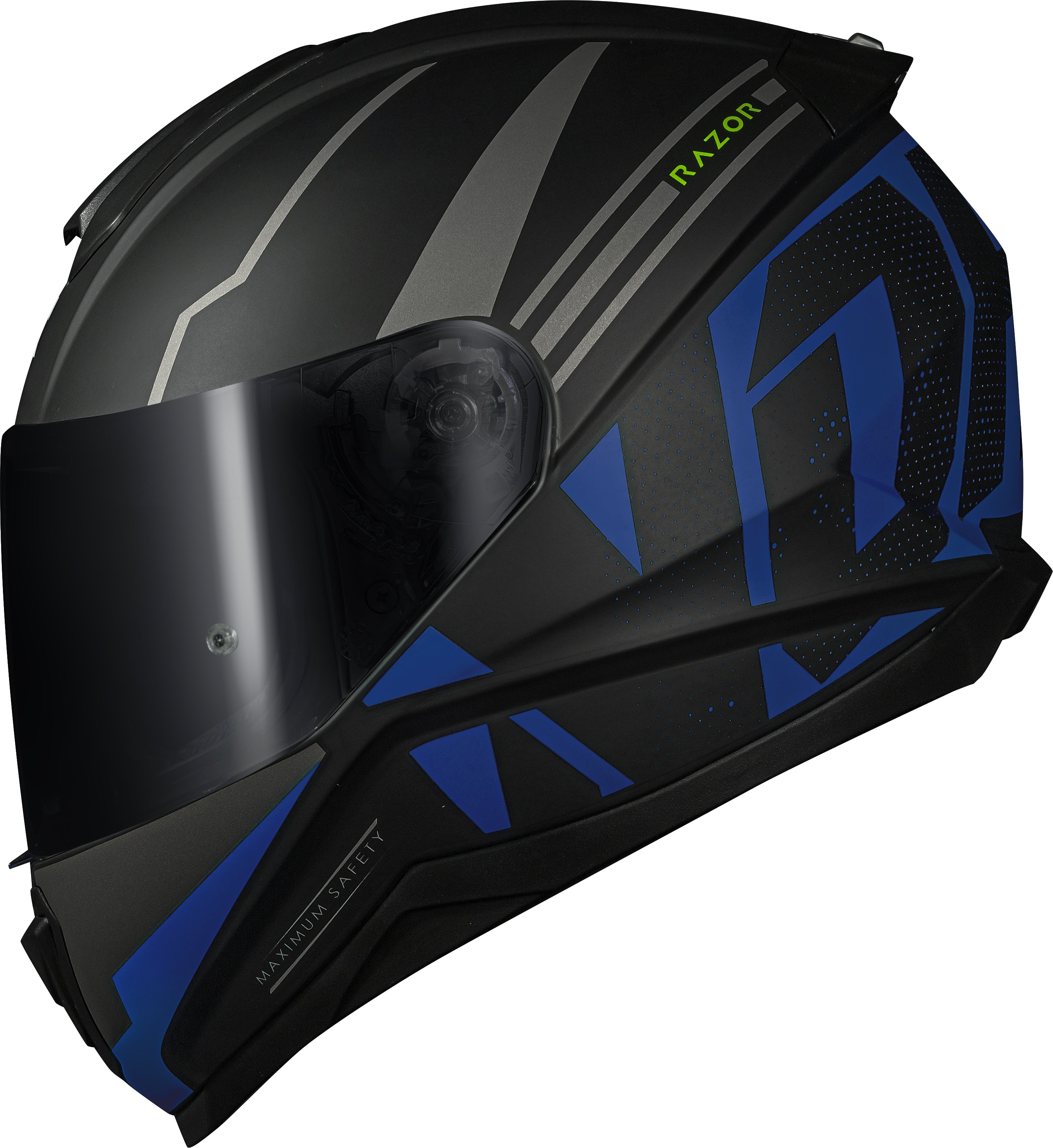 Capacete Norisk Razor Full Matte Preto Azul