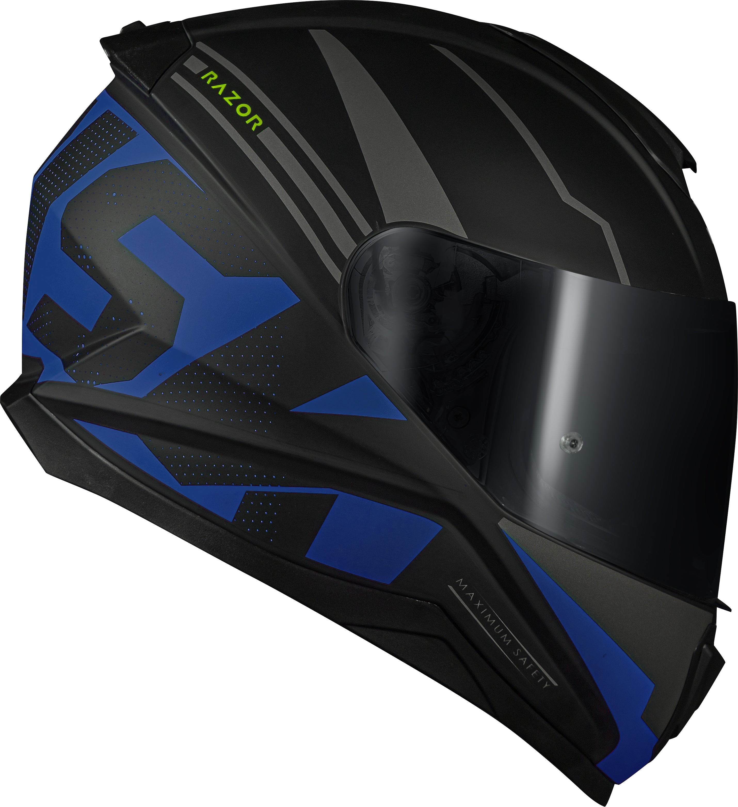 Capacete Norisk Razor Full Matte Preto Azul