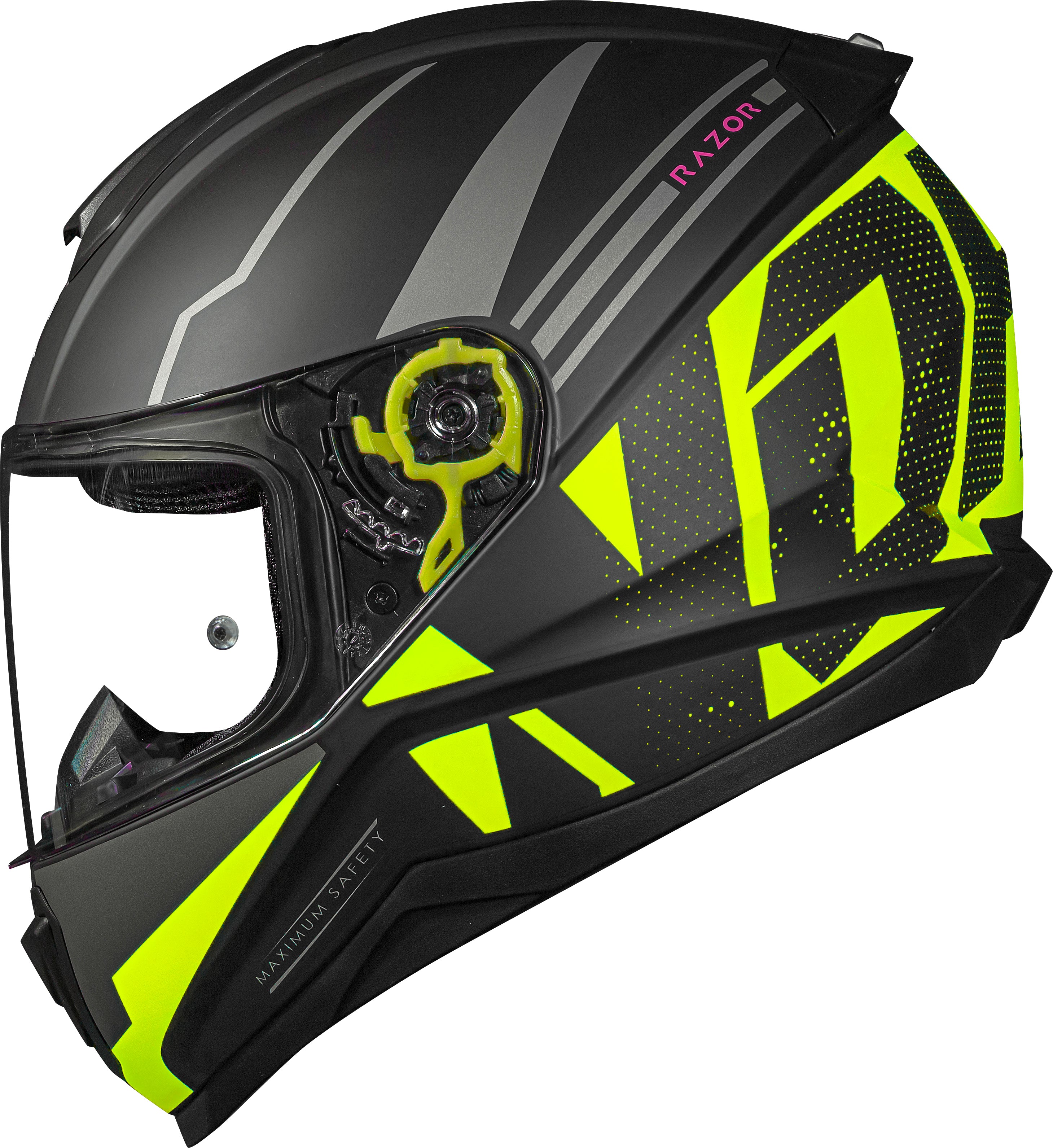 Capacete Norisk Razor Full Preto Amarelo Matte Preto Amarelo
