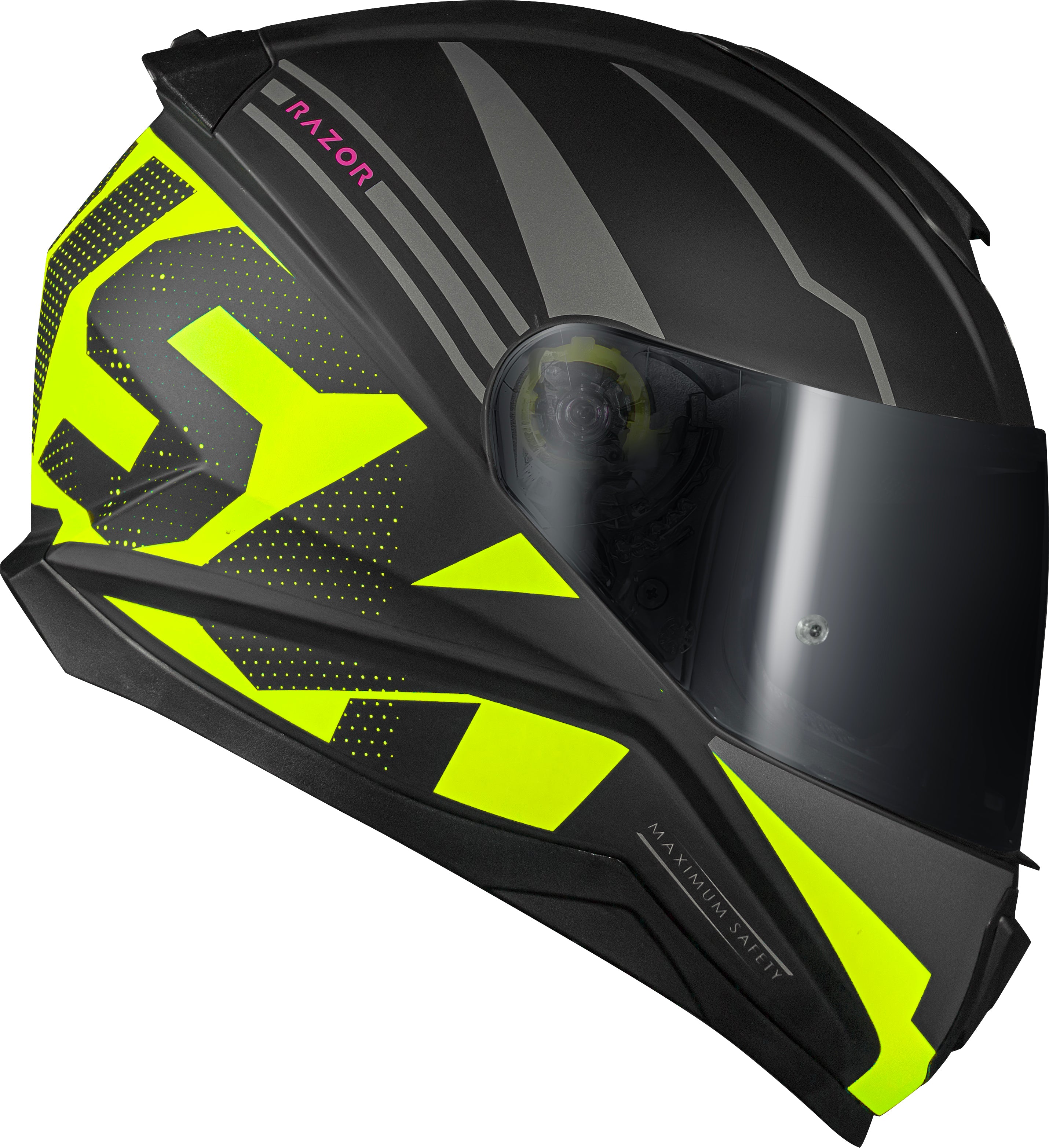 Capacete Norisk Razor Full Preto Amarelo Matte Preto Amarelo