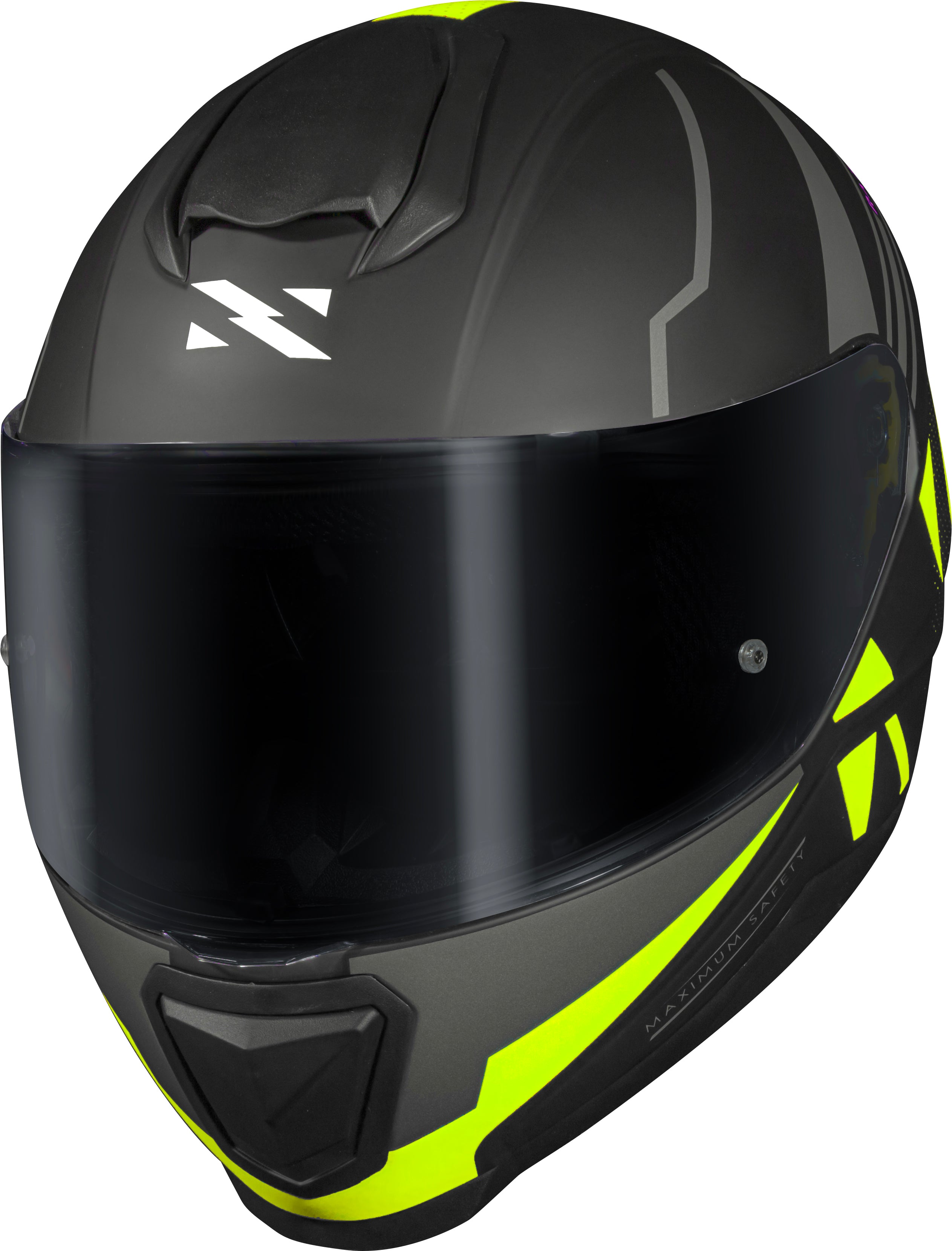 Capacete Norisk Razor Full Preto Amarelo Matte Preto Amarelo