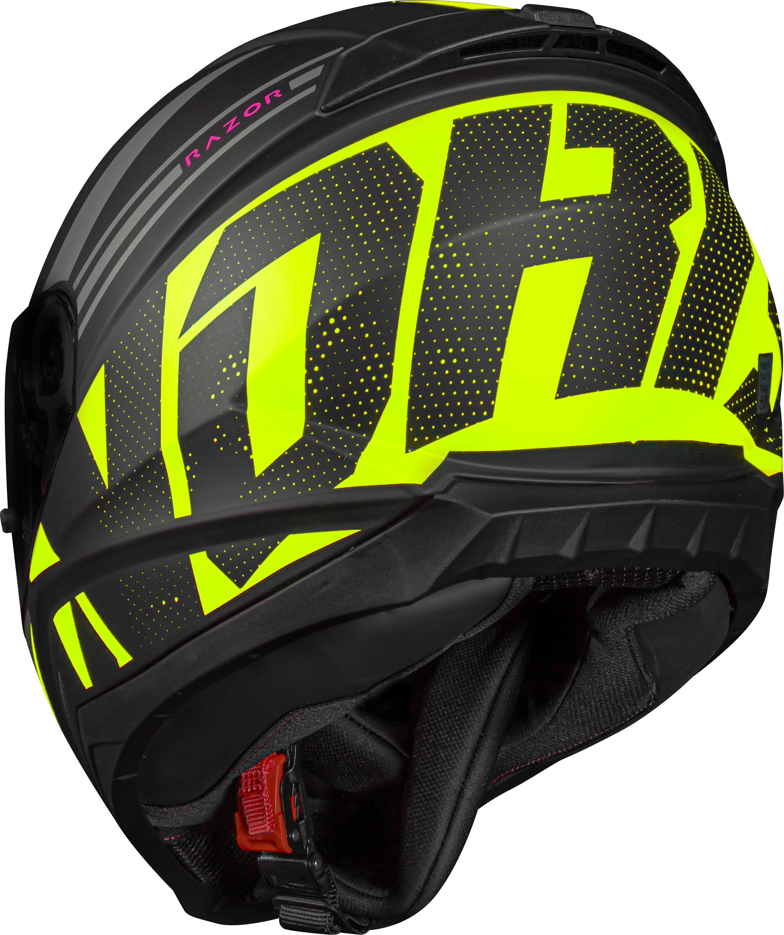 Capacete Norisk Razor Full Preto Amarelo Matte Preto Amarelo