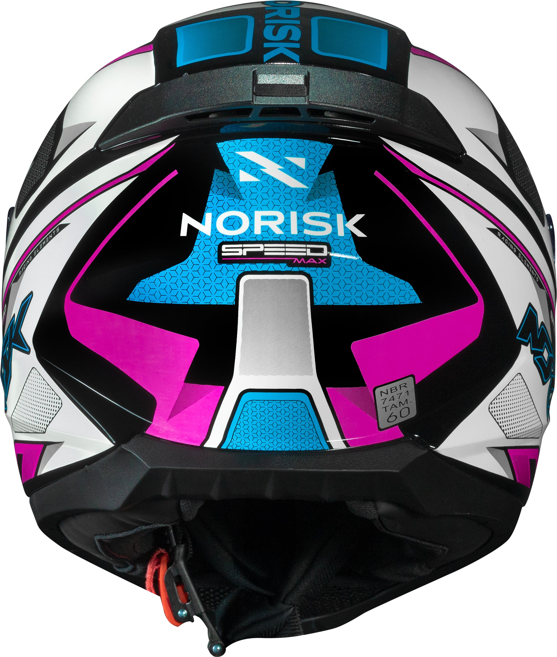 Capacete Norisk Razor Speed Max Rosa Azul