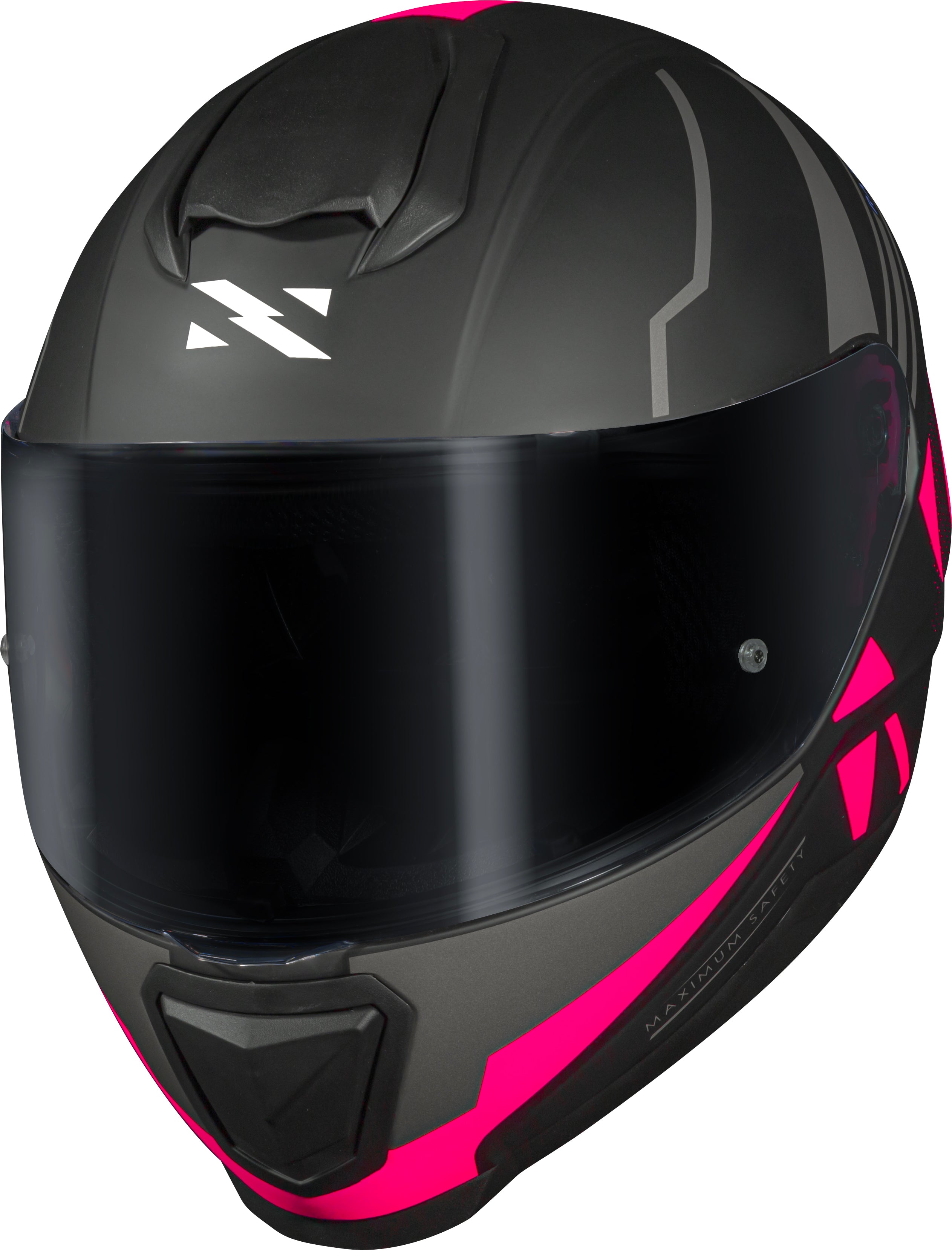 Capacete Norisk Razor Full Matte Preto Rosa