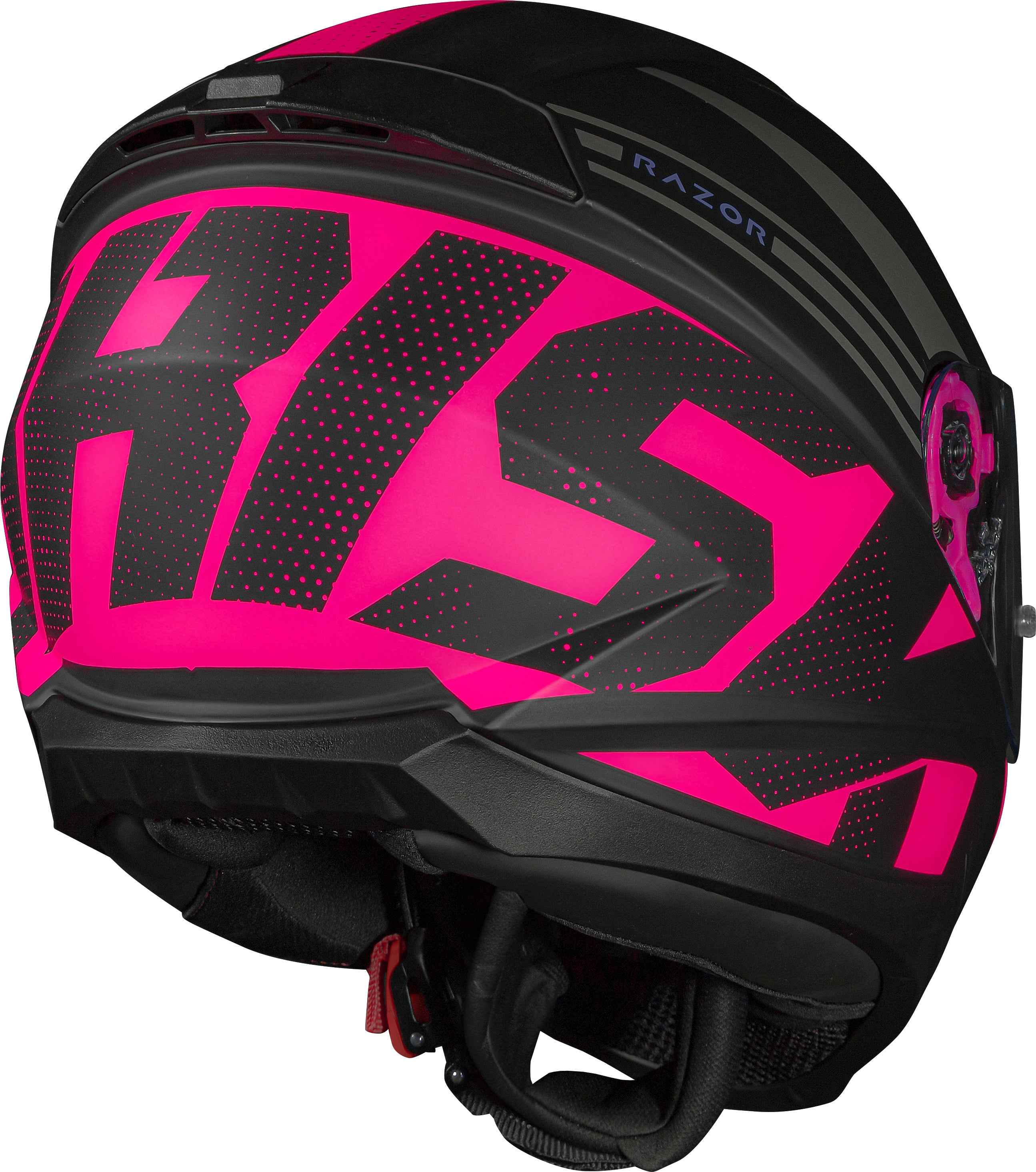 Capacete Norisk Razor Full Matte Preto Rosa