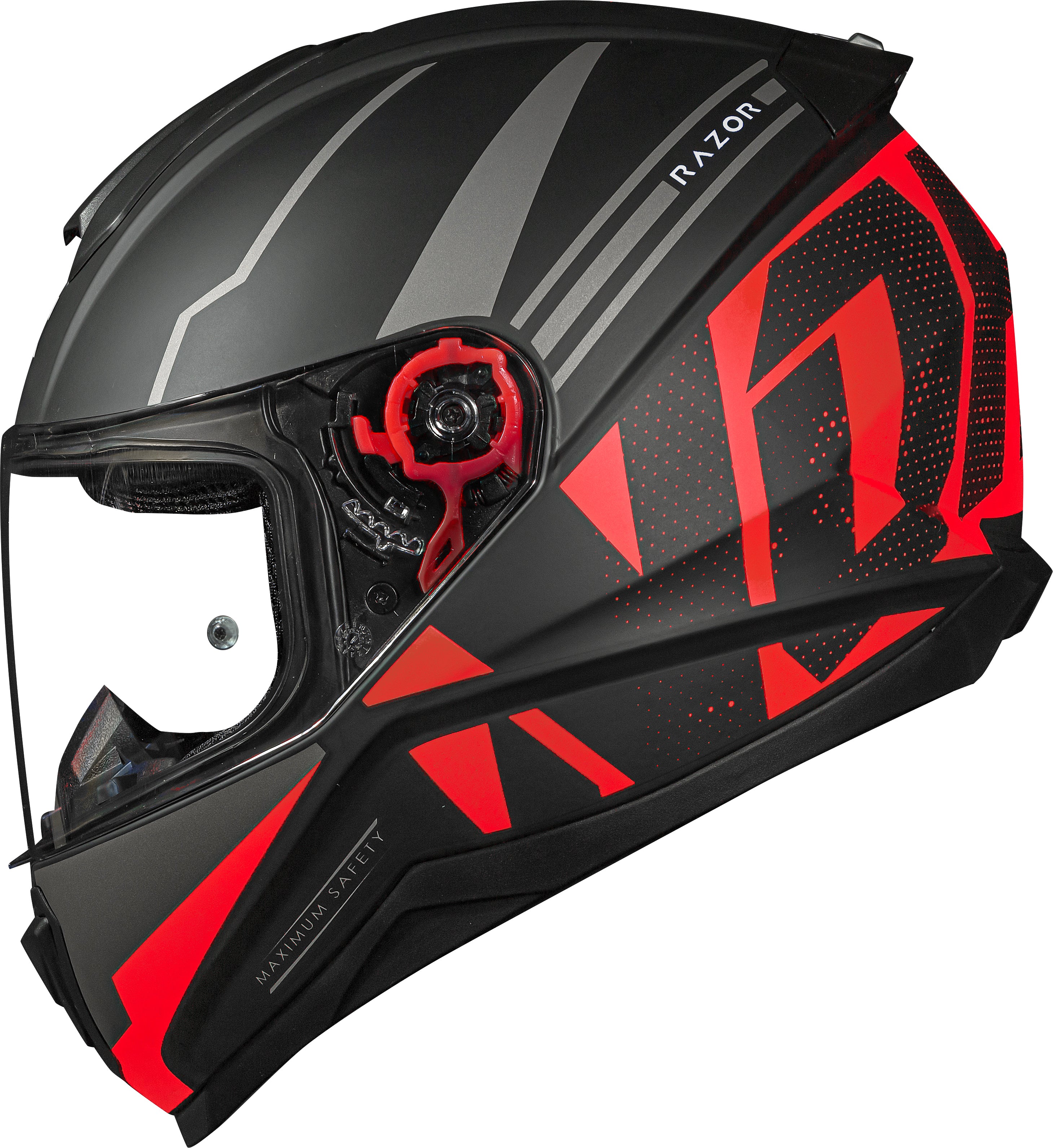 Capacete Norisk Razor Full Preto Vermelho