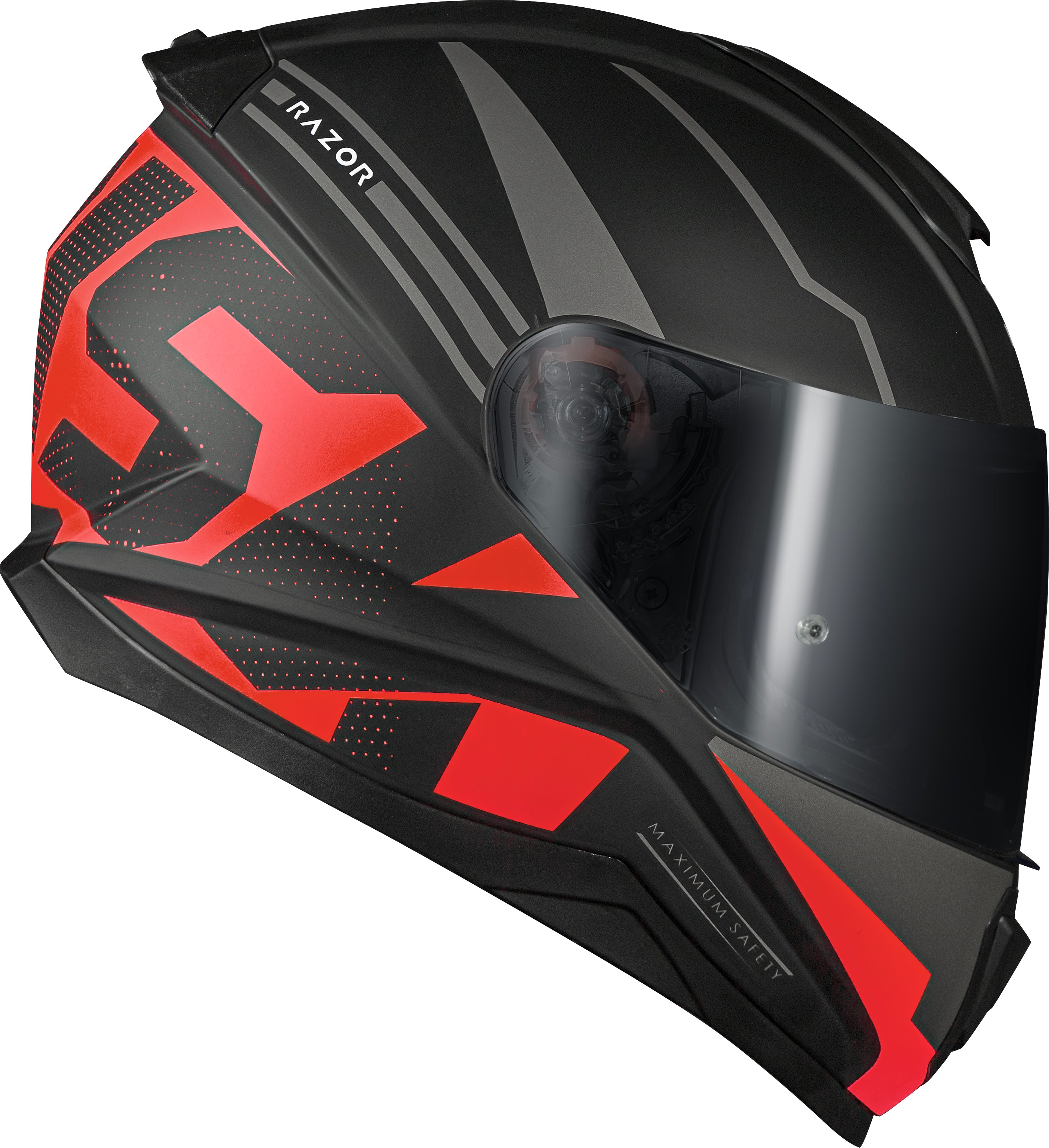Capacete Norisk Razor Full Preto Vermelho