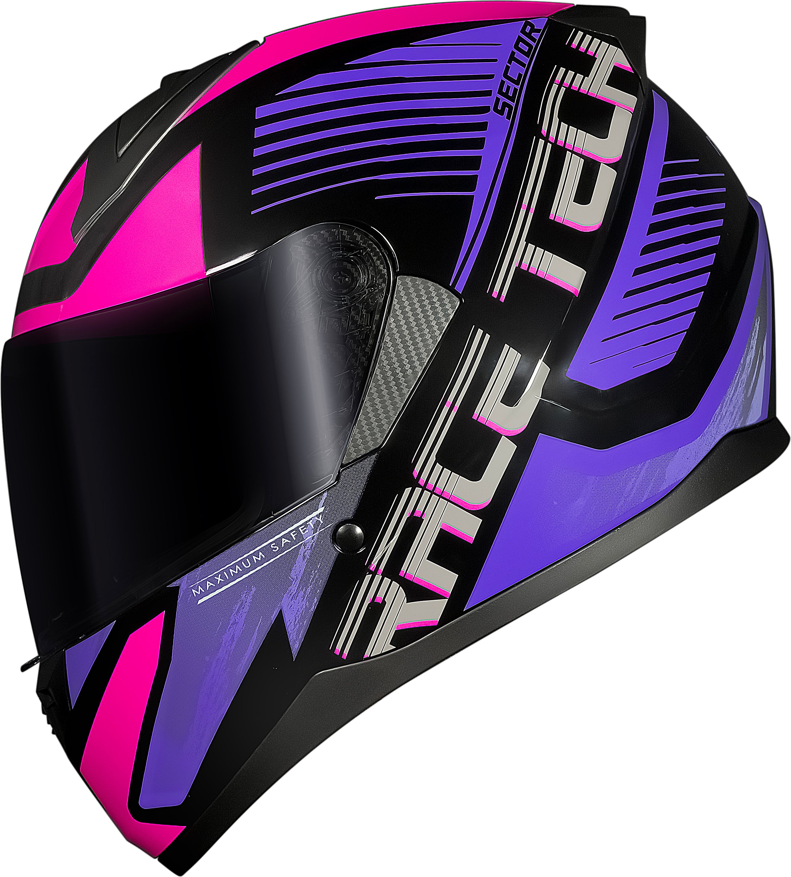 Capacete Race Tech Sector Slash Preto Roxo