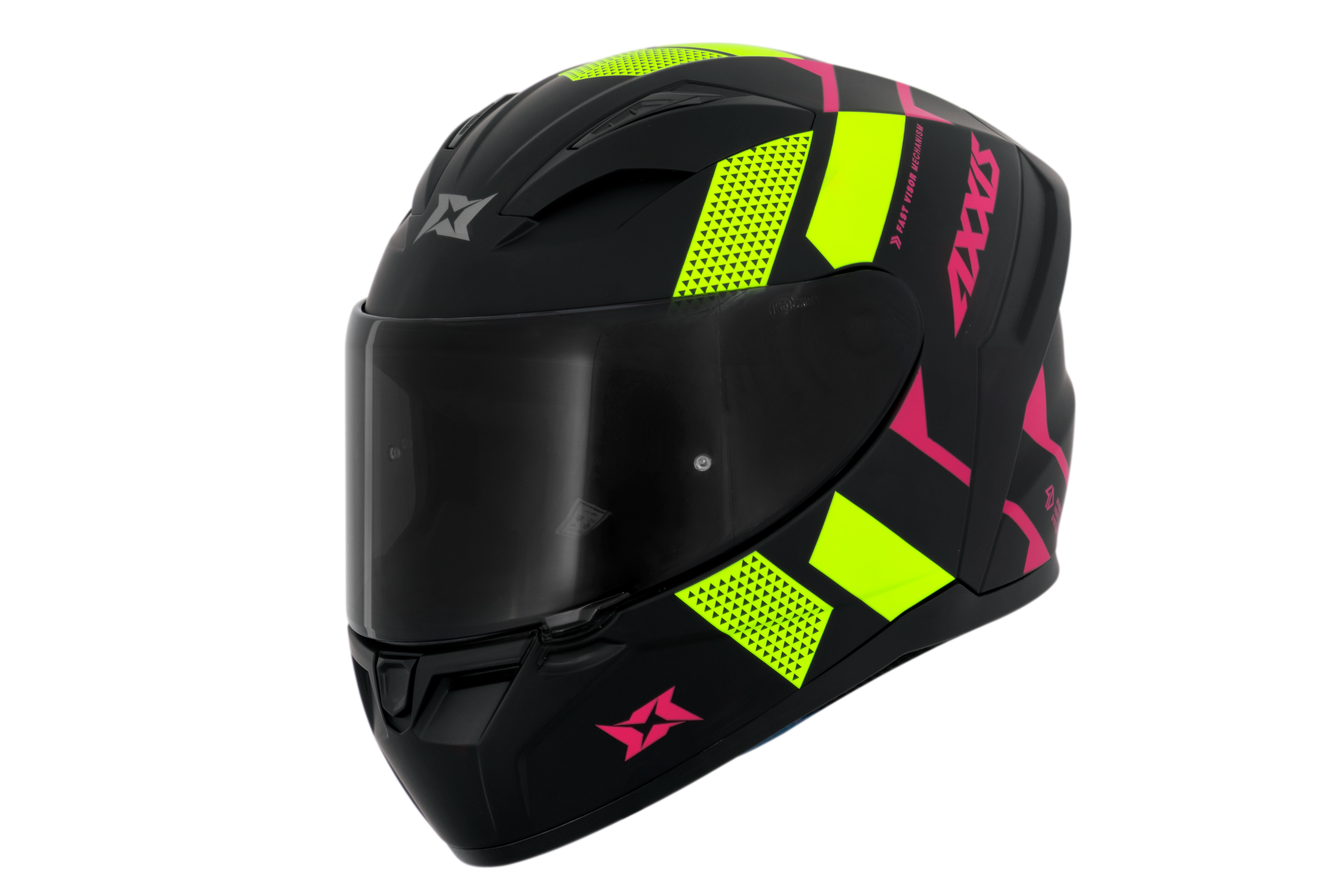 Capacete Axxis Segment Squame A3 Amarello Flourescente Matte