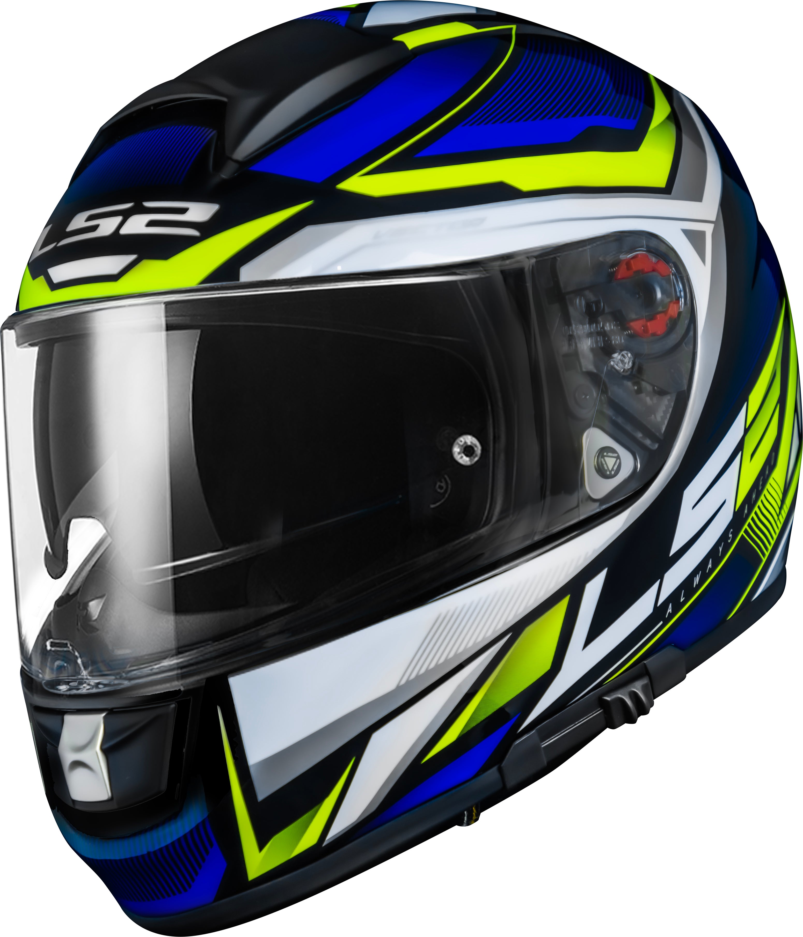Capacete Ls2 Vector ff397 Rider Cinza Prata Amarelo
