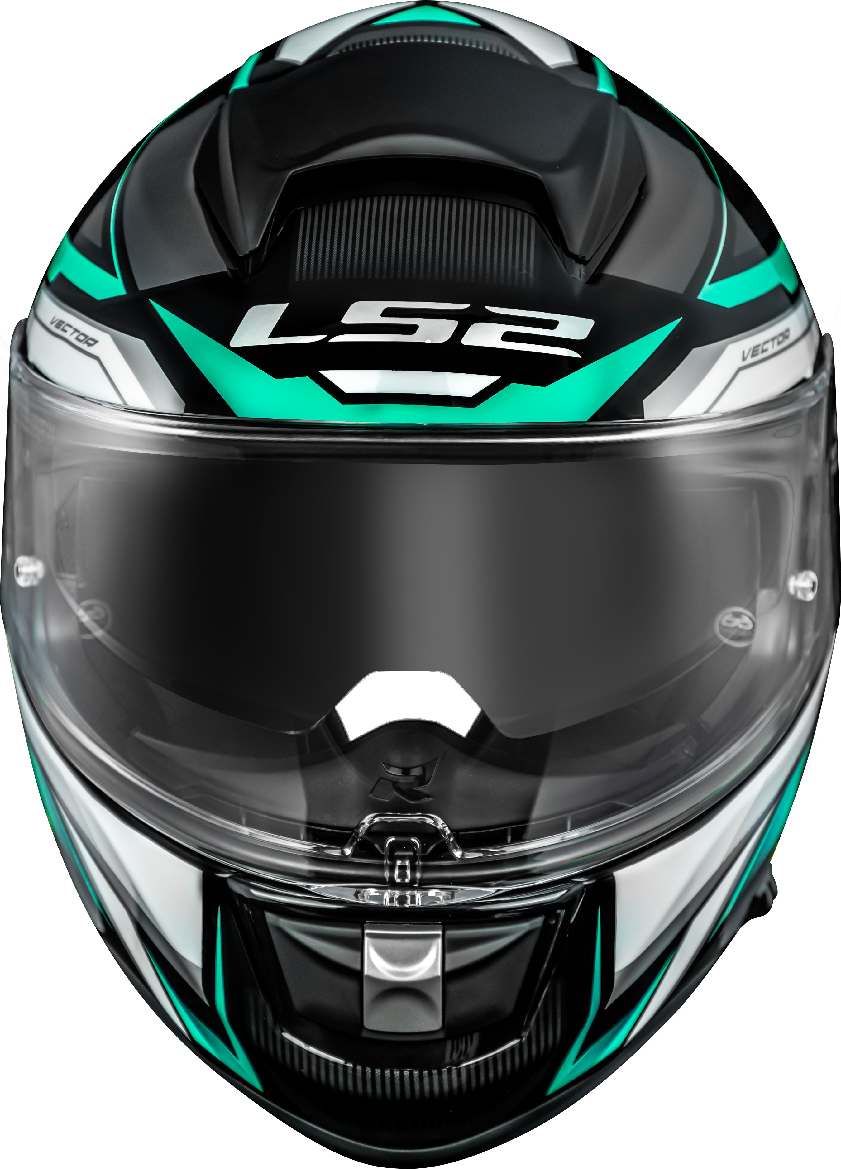 Capacete Ls2 Vector FF397 Rider Silver Grey Prata Cinza Tiffany