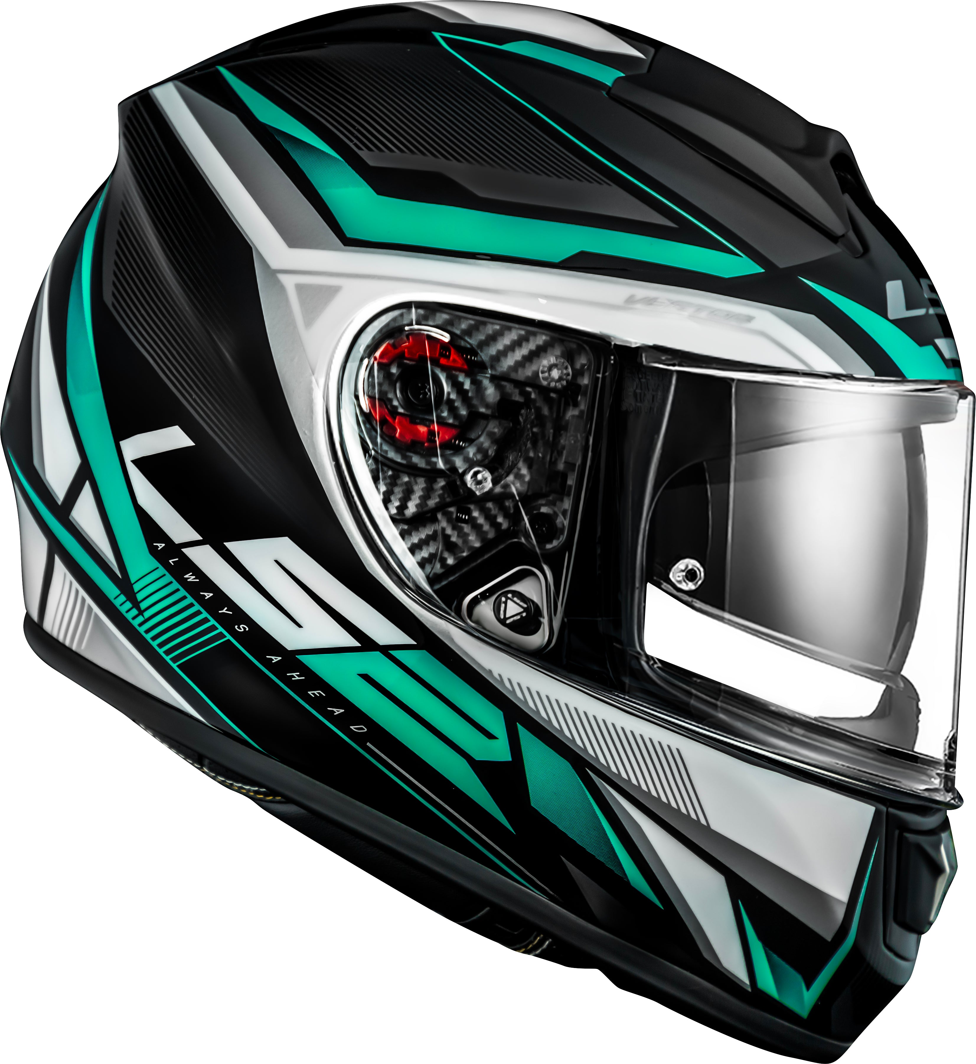Capacete Ls2 Vector FF397 Rider Silver Grey Prata Cinza Tiffany