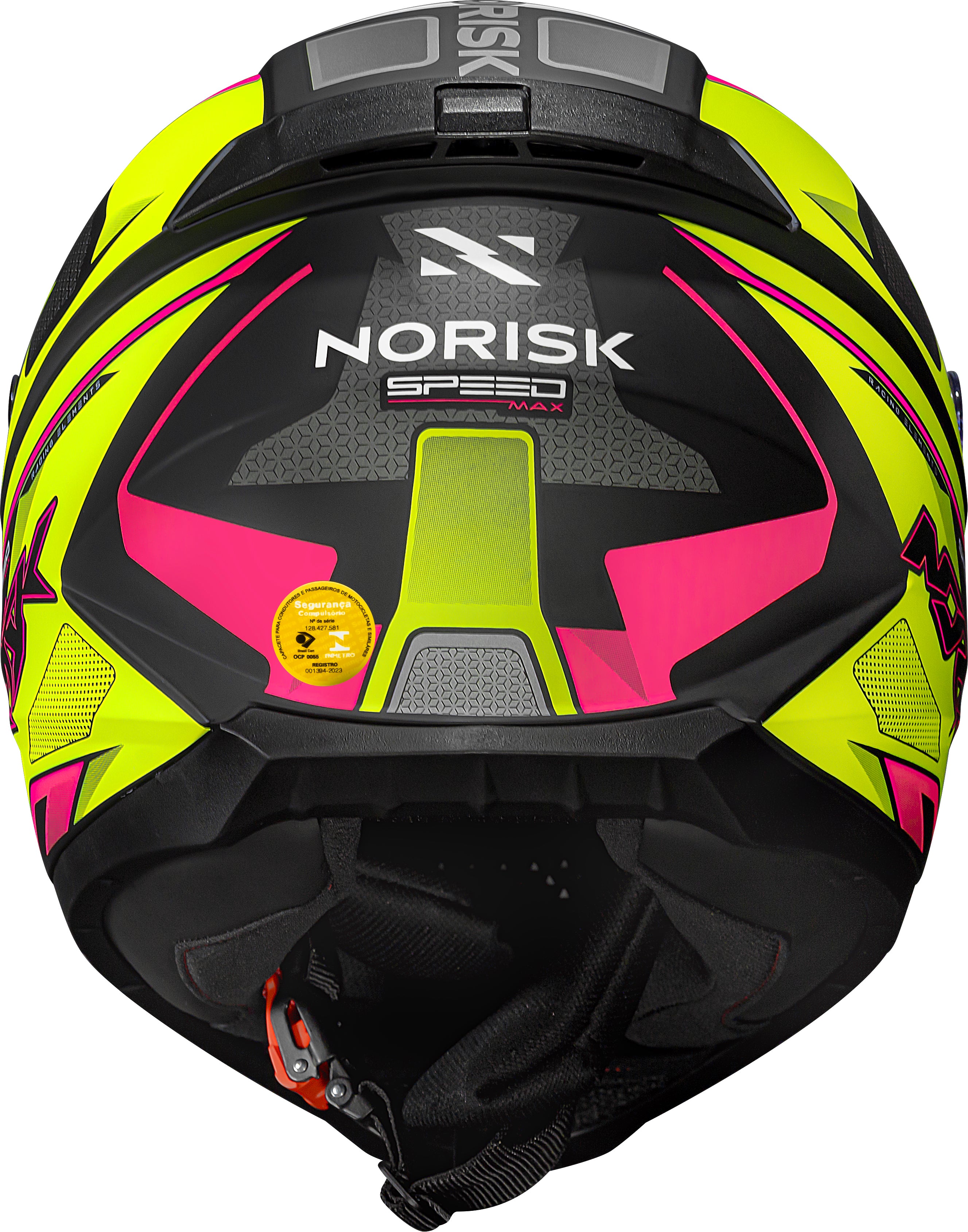 Capacete Norisk Razor Speed Max Amarelo Rosa