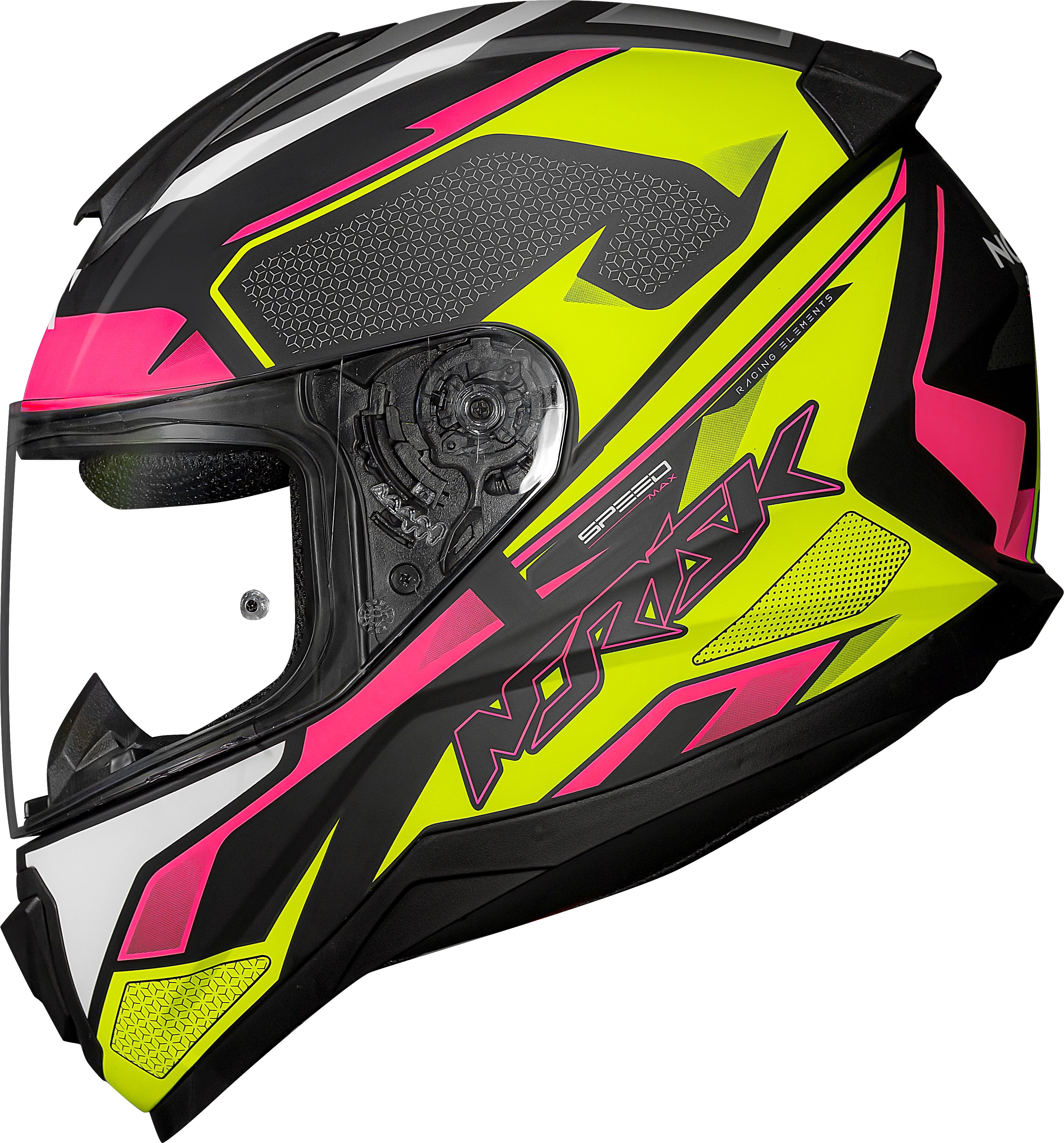 Capacete Norisk Razor Speed Max Amarelo Rosa