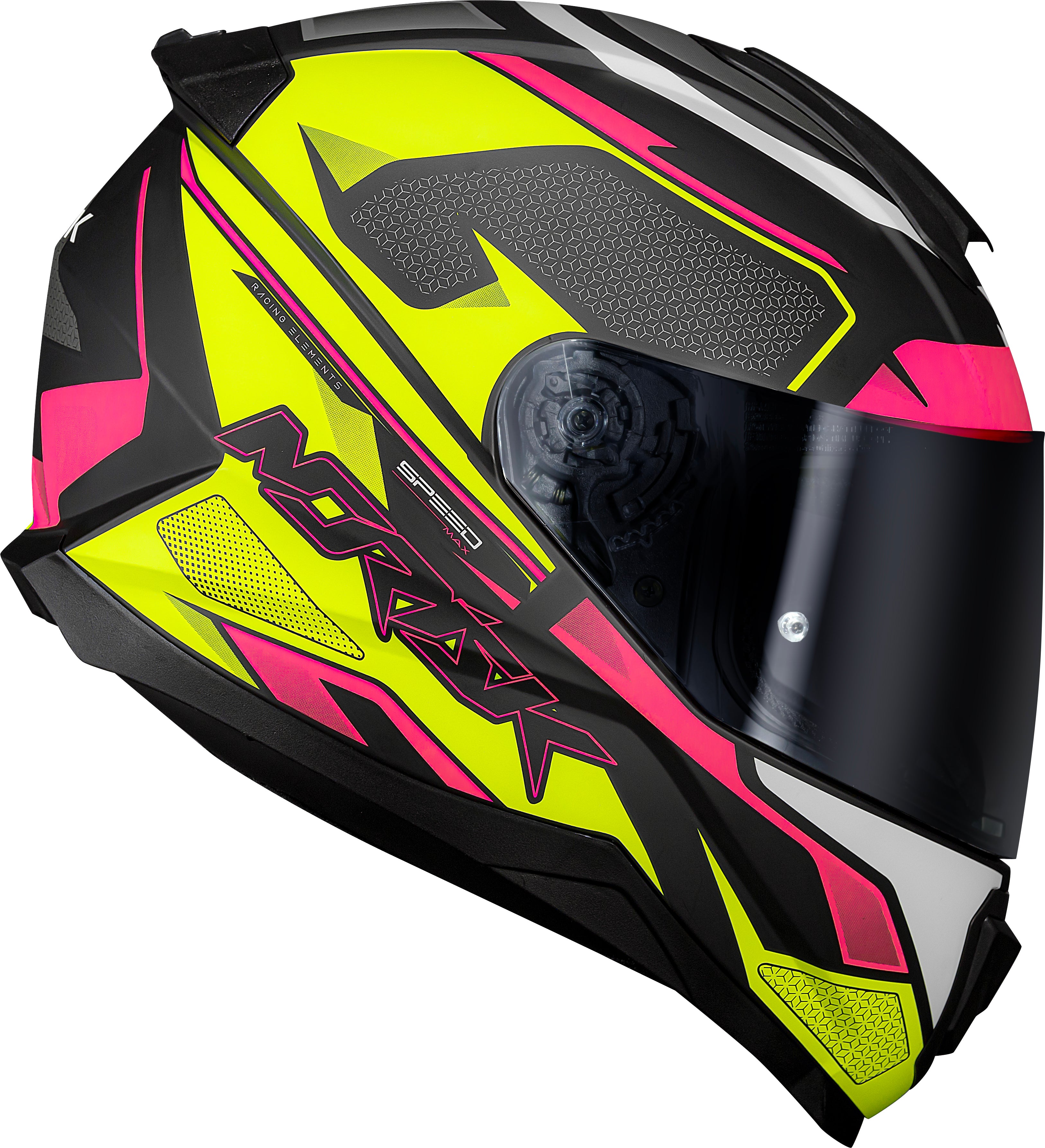 Capacete Norisk Razor Speed Max Amarelo Rosa