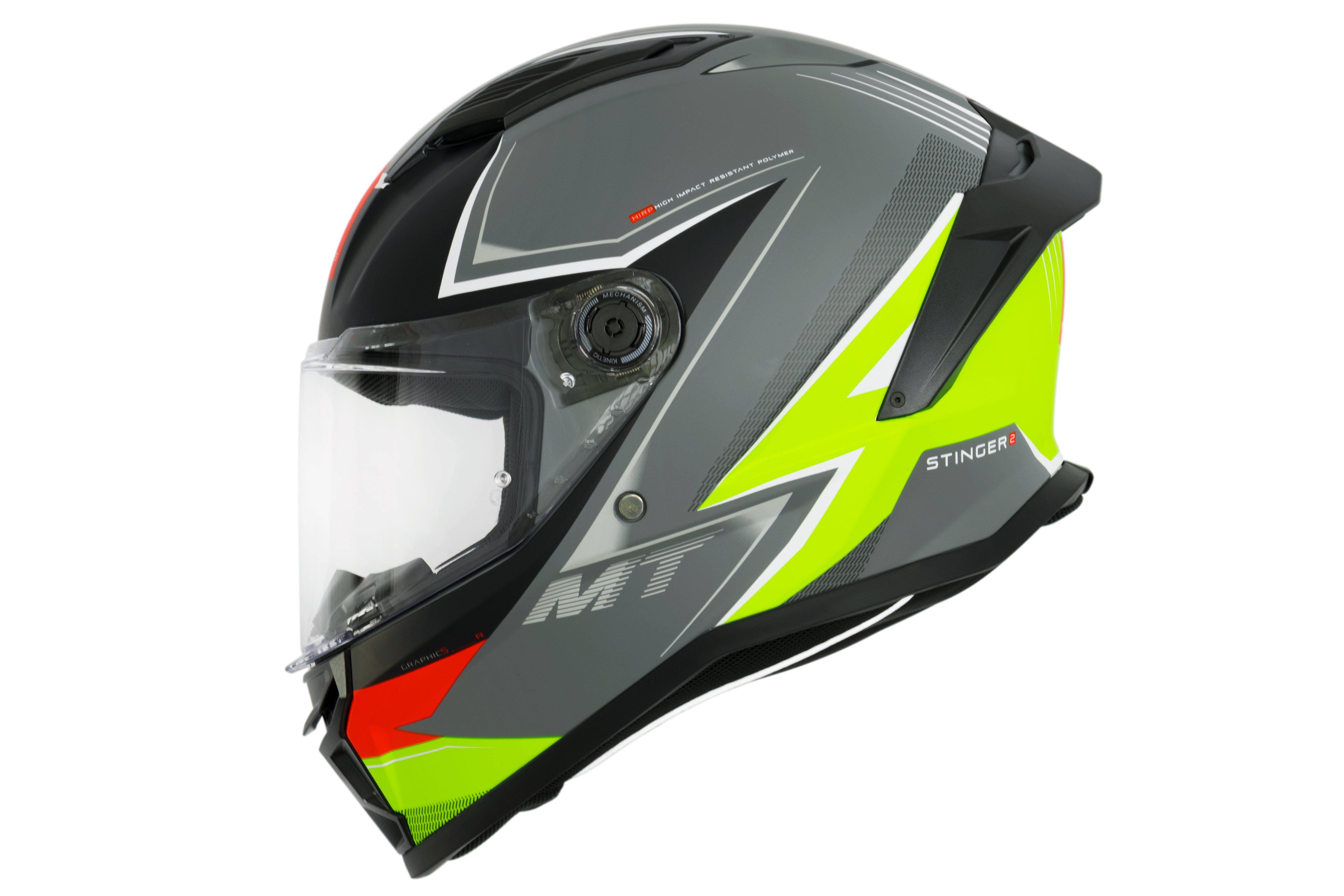 Capacete Mt Helmets Stinger 2 Sr C13 Amarelo Flourescente Matte
