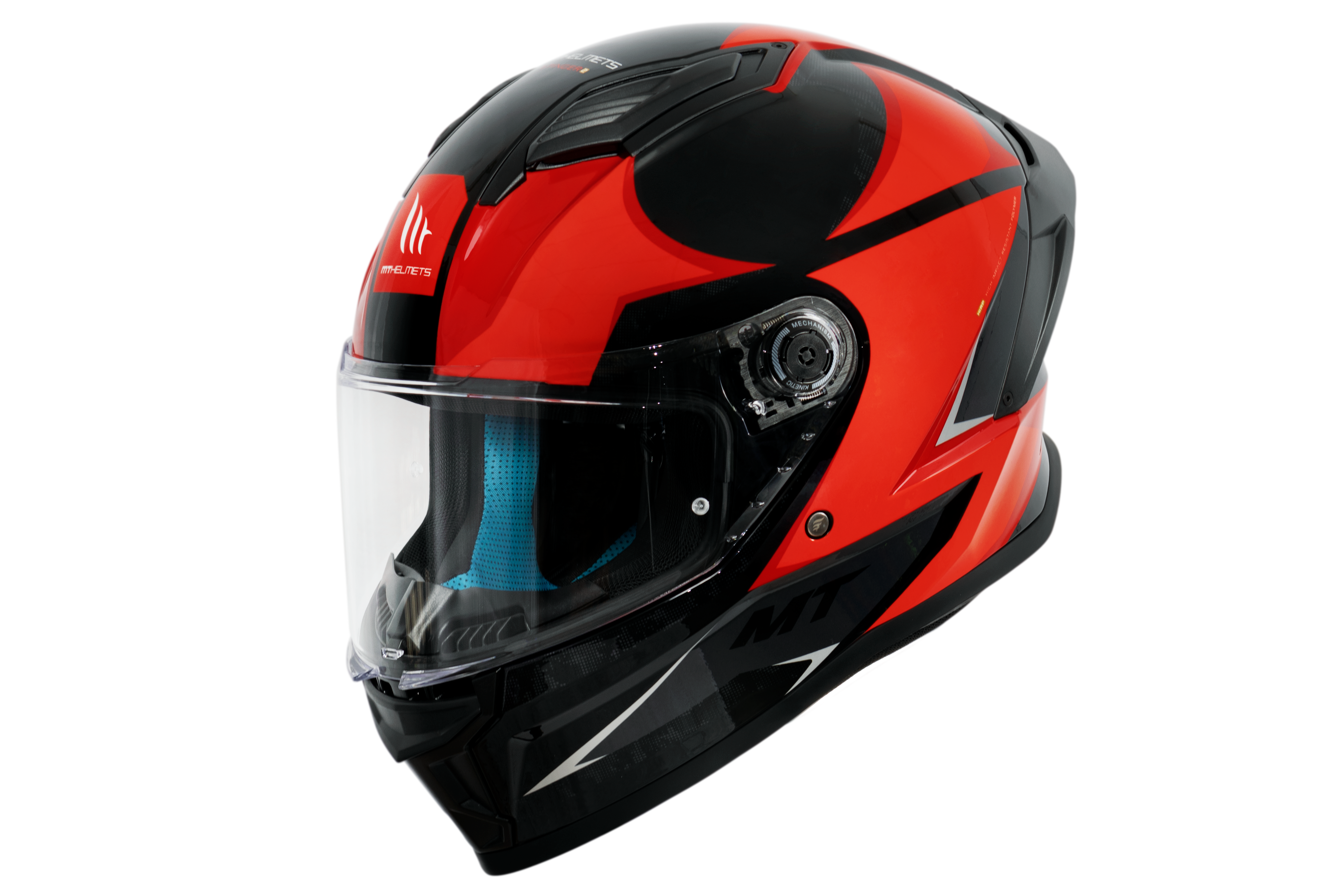 Capacete Mt Helmets Stinger 2 Zap B5 Vermelho Brilho