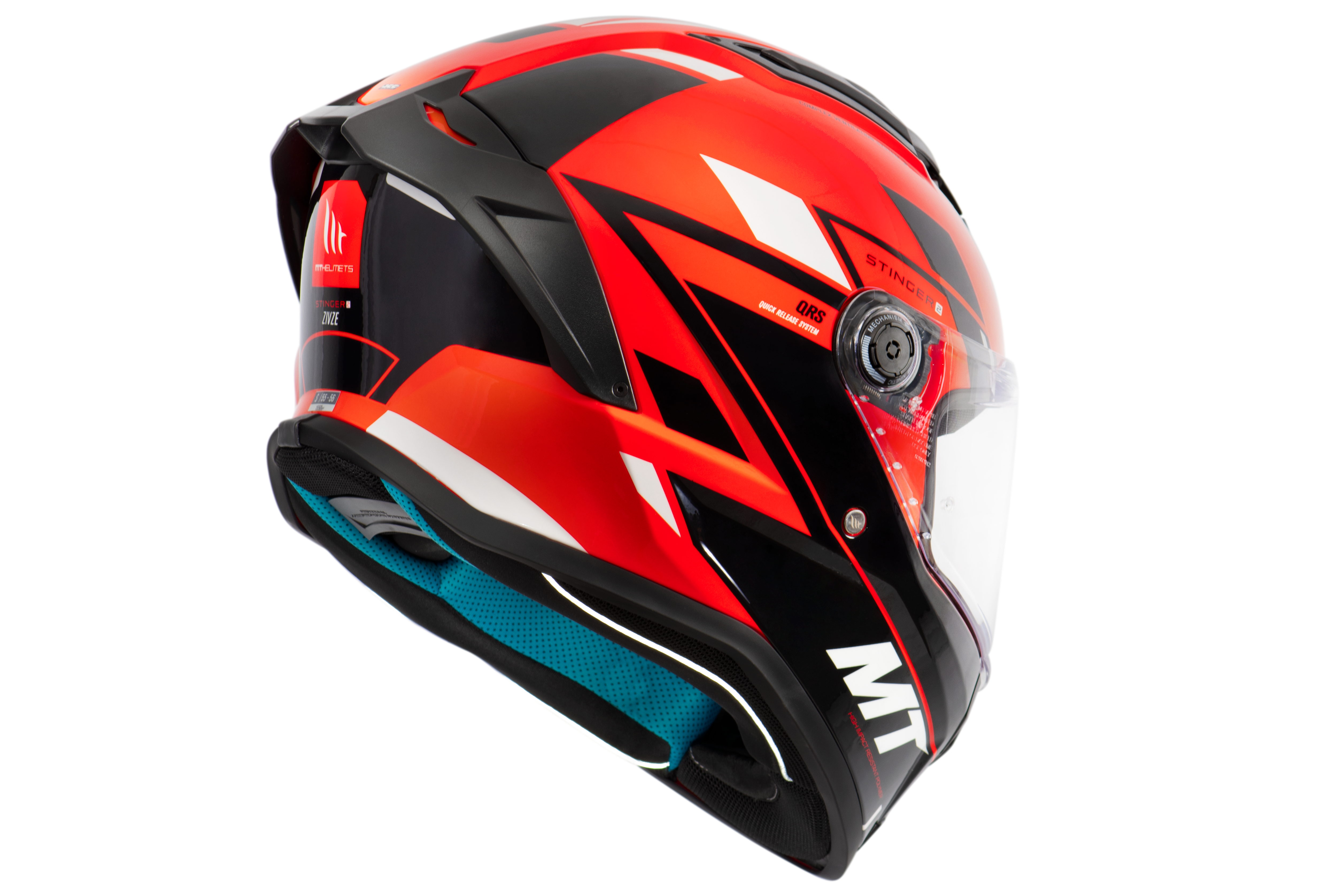 Capacete Mt Helmets Stinger 2 Zivze C5 Vermelho Brilho