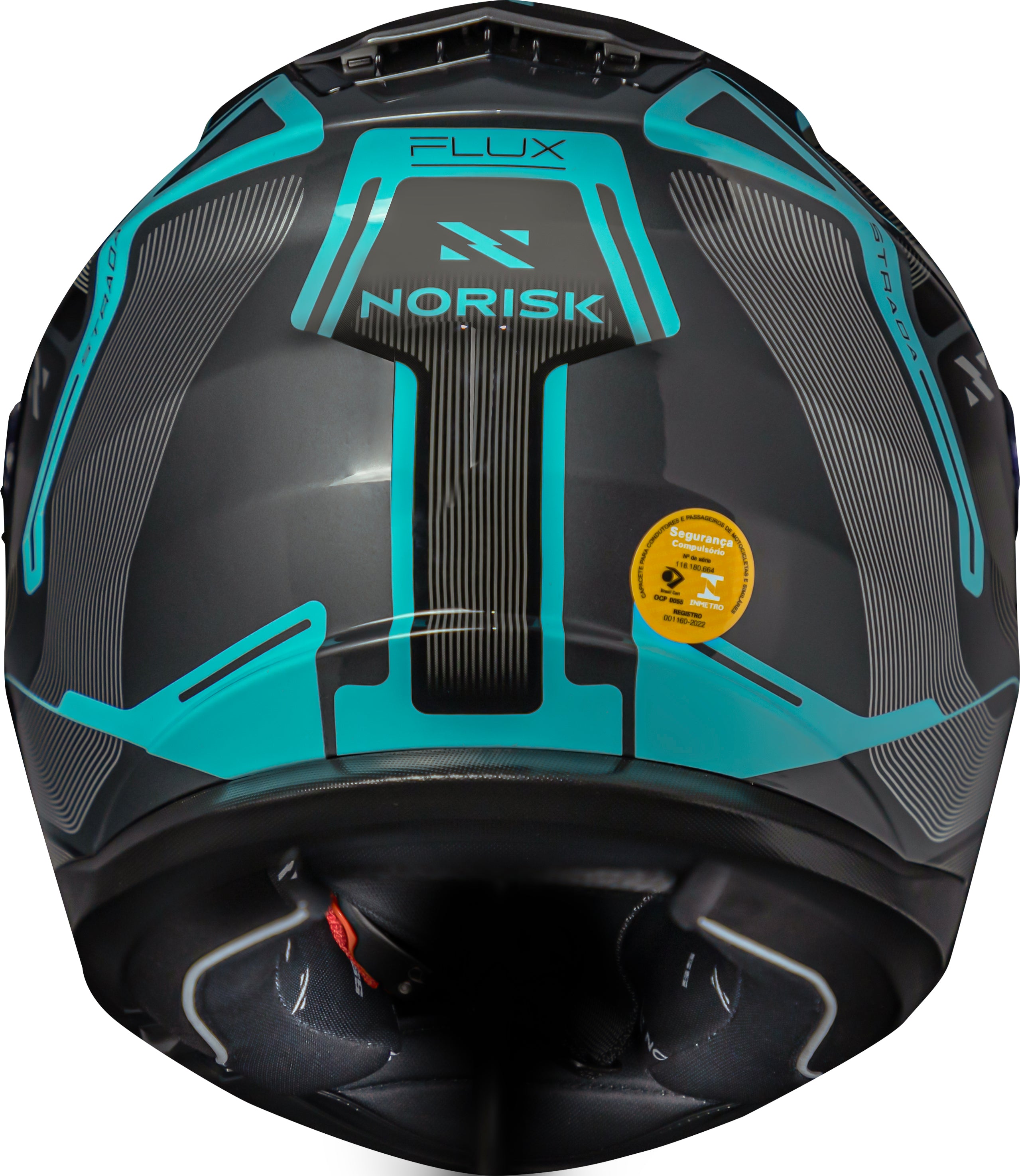 Capacete Norisk Strada Flux Prata Azul