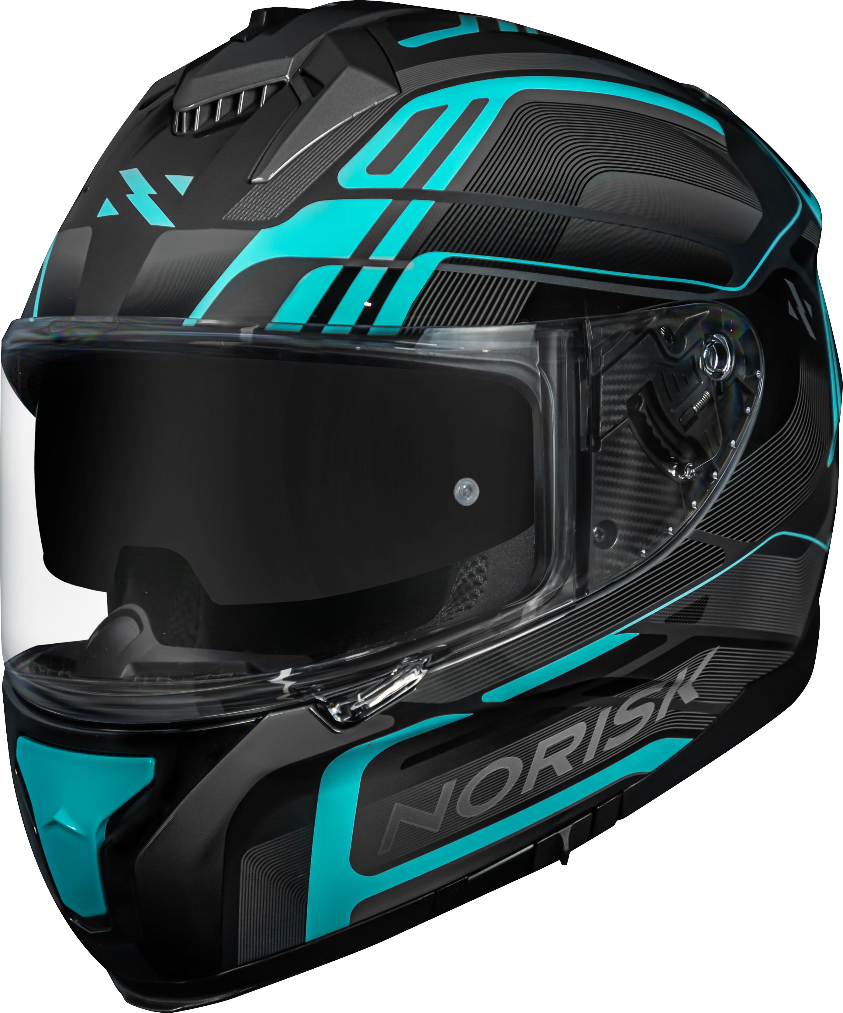 Capacete Norisk Strada Flux Prata Azul