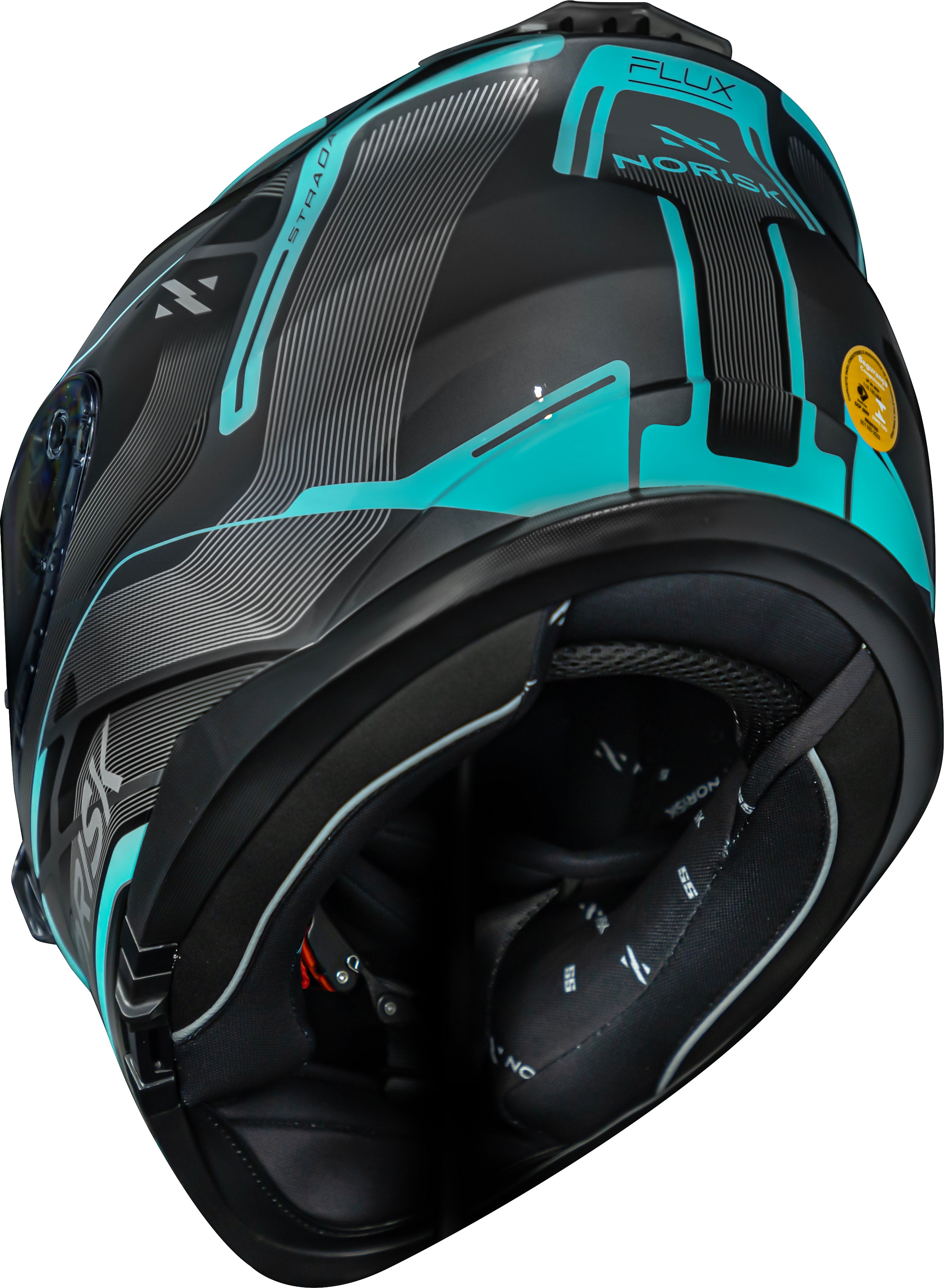 Capacete Norisk Strada Flux Prata Azul
