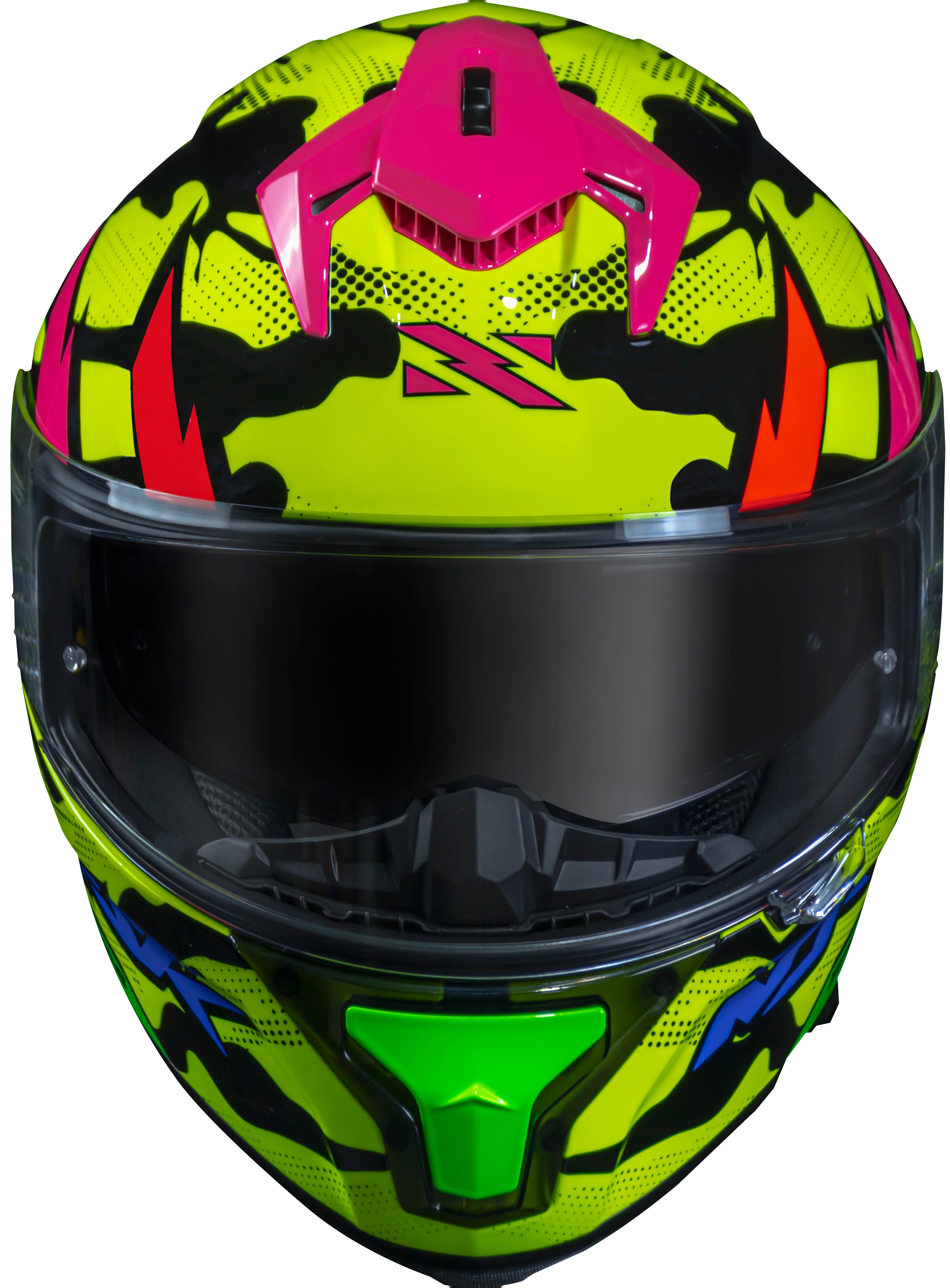 Capacete Norisk Strada Commando Amarelo Azul