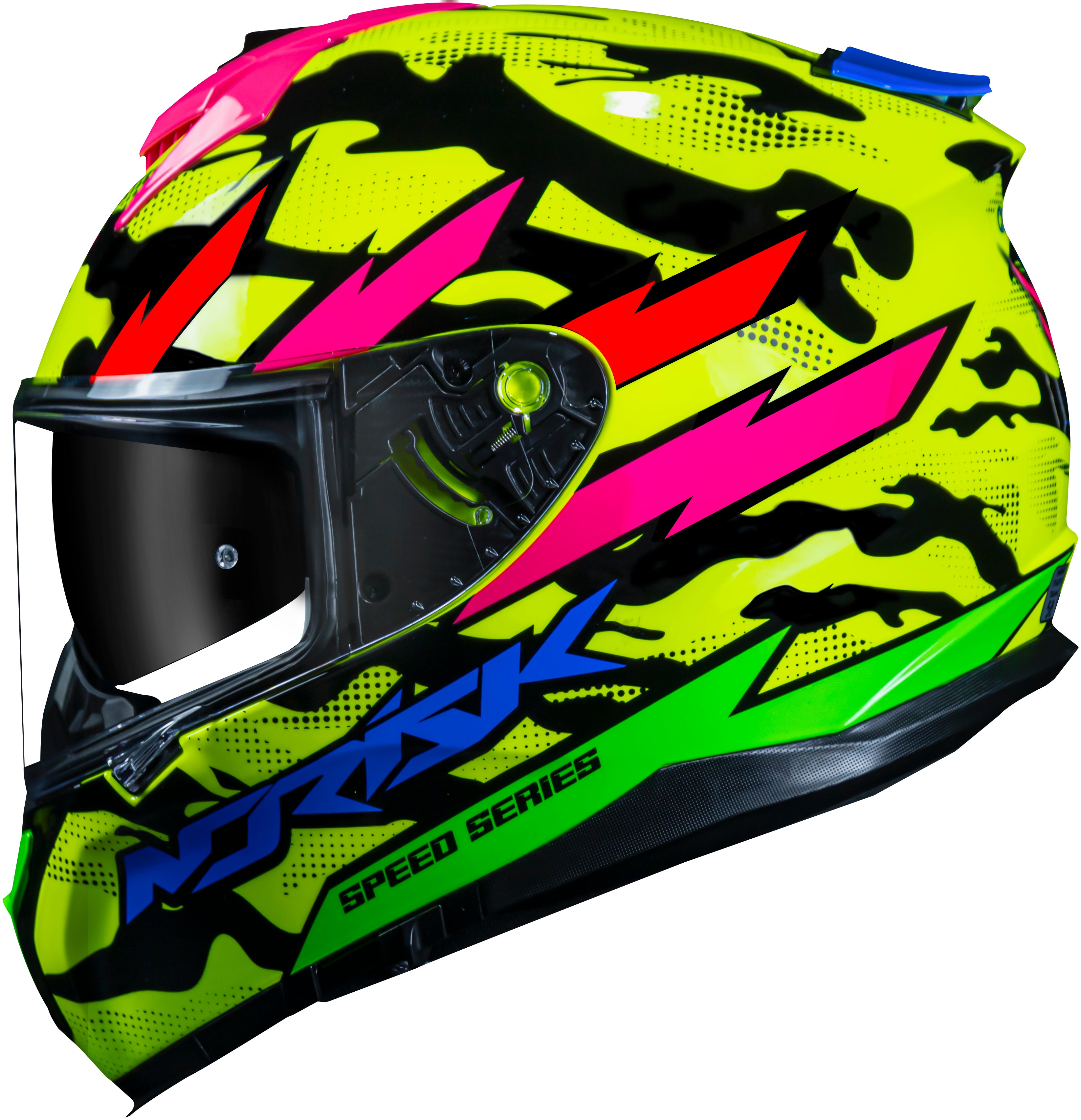 Capacete Norisk Strada Commando Amarelo Azul